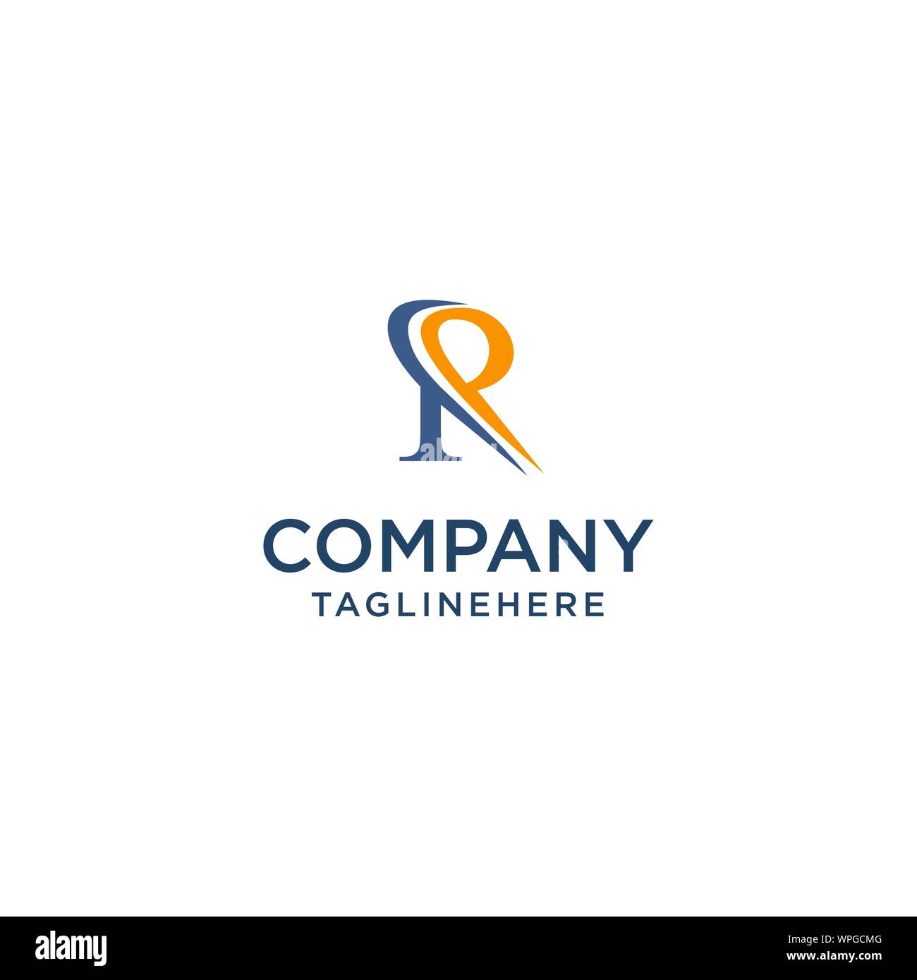 letter R luxury swoosh corporate logo design concept template Stock ...
