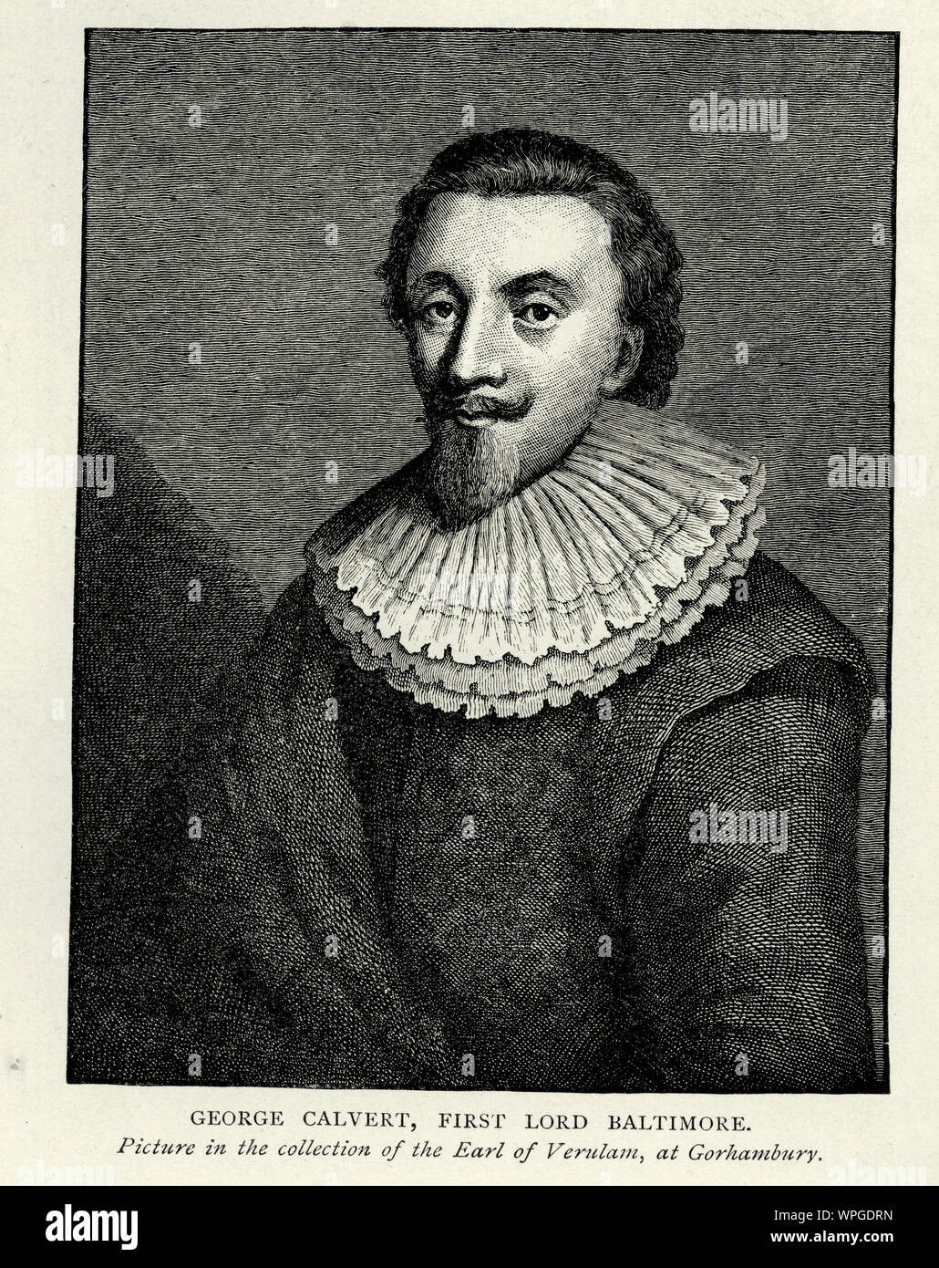 George Calvert, 1st Baron Baltimore (1580 – 15 April 1632), was an English politician and coloniser. 17th Century Stock Photo