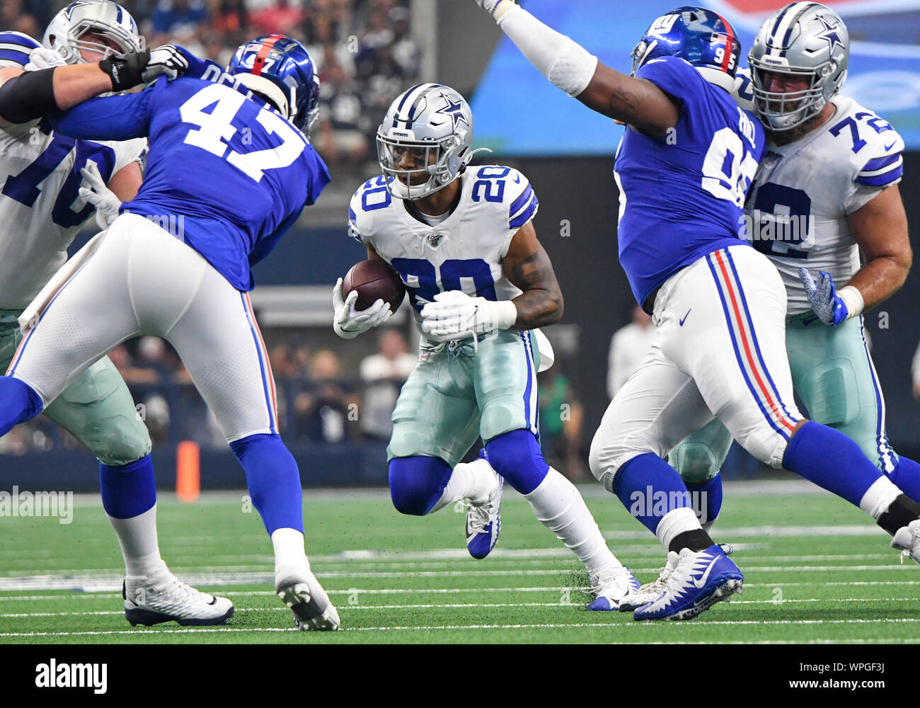Sep 08, 2019: Dallas Cowboys running back Tony Pollard #20 had 24 yards on 13 caries during an NFL game between the New York Giants and the Dallas Cowboys at AT&T Stadium in Arlington, TX Dallas defeated New York 35-17 Albert Pena/CSM Stock Photo