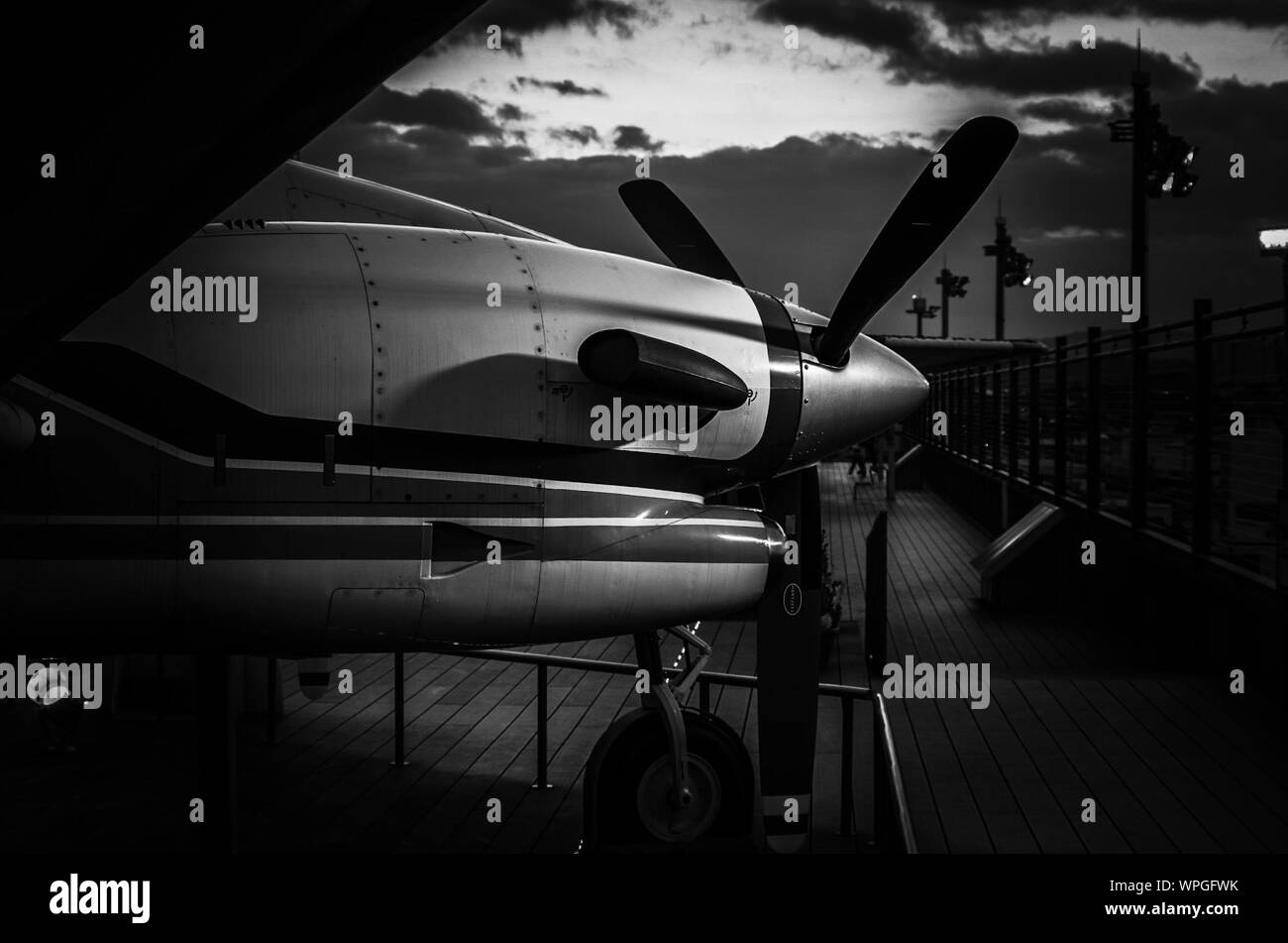 Airplane old cloud Black and White Stock Photos & Images - Alamy