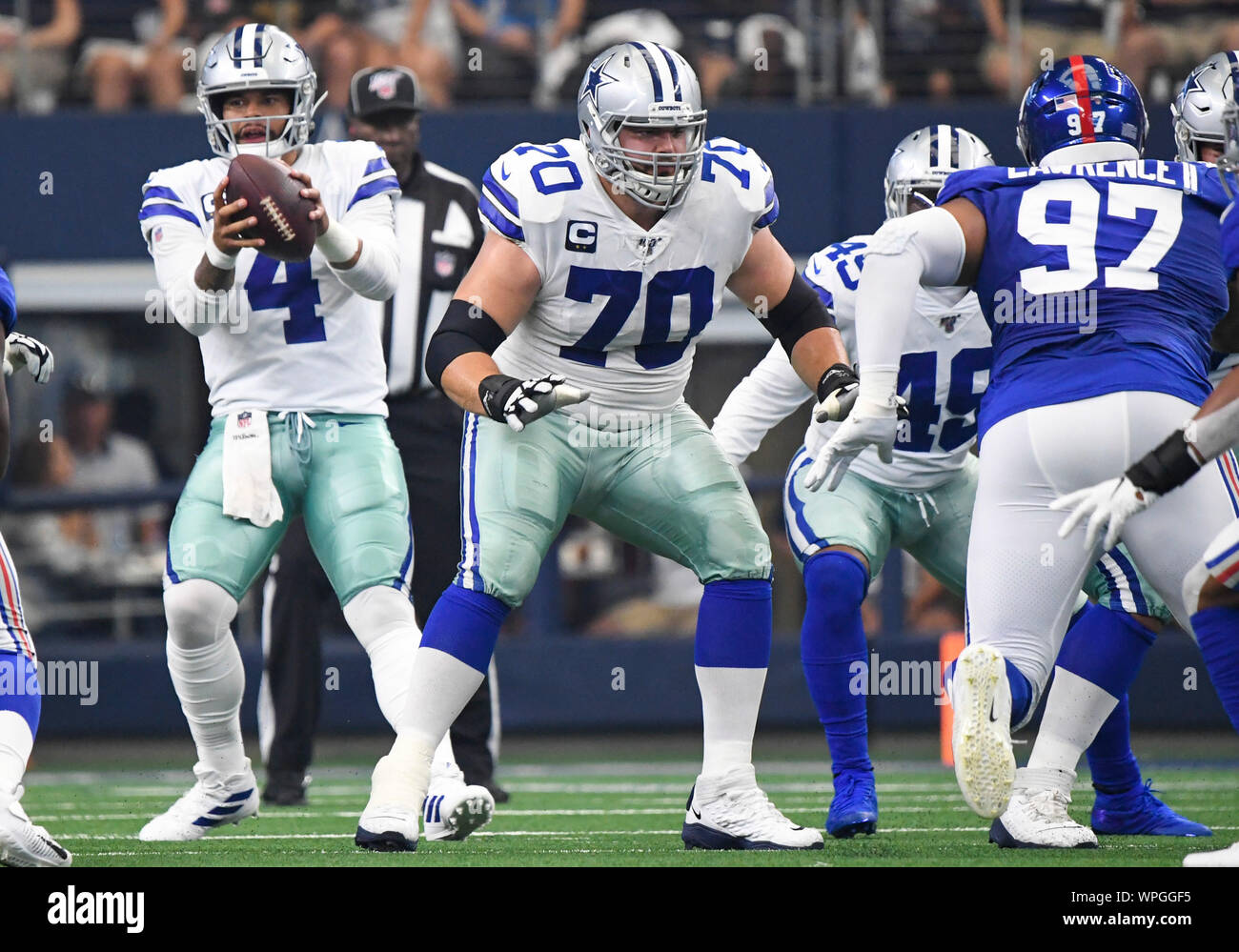 January 12, 2019 Dallas Cowboys offensive guard Zack Martin #70 in action  during the NFC Divisional Round playoff game between the Los Angeles Rams  and the Dallas Cowboys at the Los Angeles