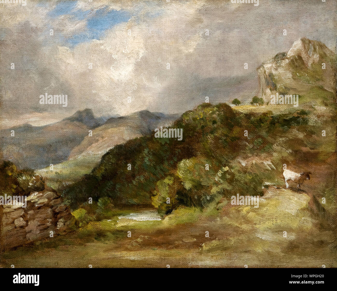 John Constable, Bow Fell, Cumberland, landscape painting, 1807 Stock Photo