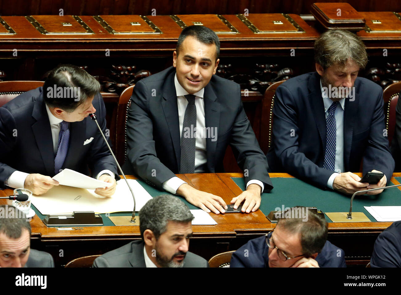 Rome, Italy. 09th Sep, 2019. Luigi Di Maio Rome September 9th 2019. Lower Chamber. Programmatic speech of the new appointed Italian Premier at the Chamber of Deputies to explain the program of the yellow-red executive. After his speech the Chamber is called to the trust vote at the new Government. Credit: insidefoto srl/Alamy Live News Stock Photo