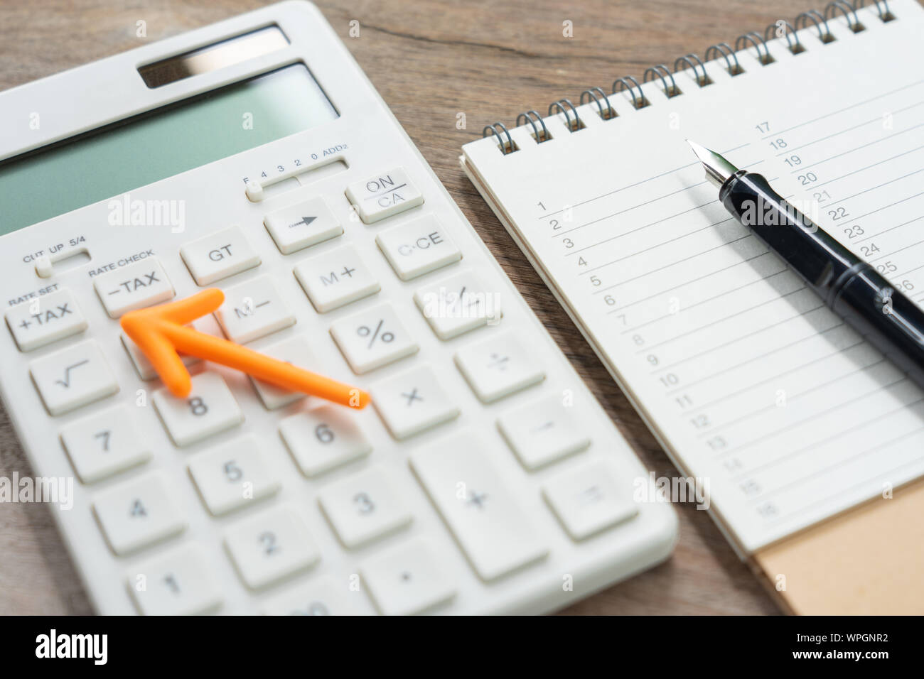 Keypad TAX button For tax calculation. Easy to calculate. on White