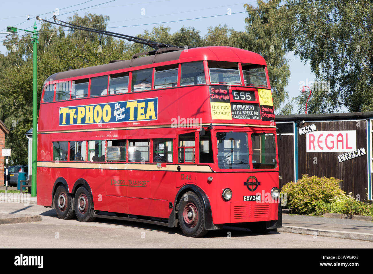 A London Transport trolleybus at the trolleybus museum Sandtoft
