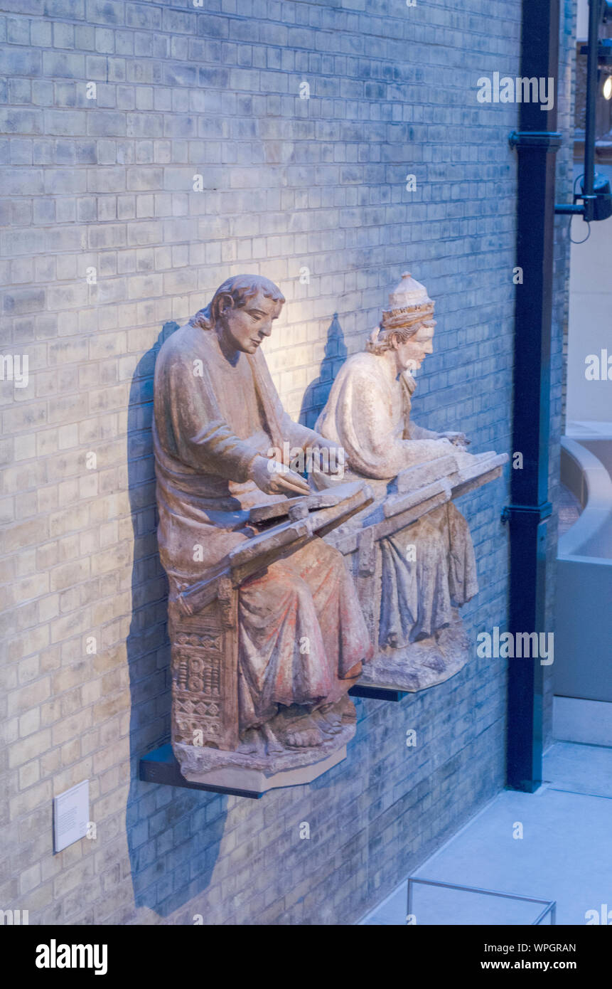 Two sculptures at V&A, London Stock Photo Alamy