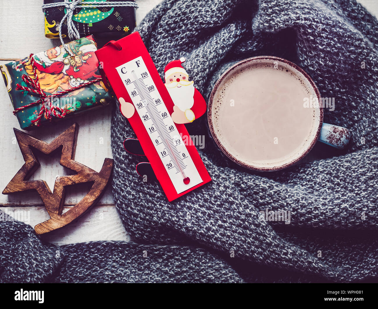Merry Christmas and Happy New Year. Beautiful card Stock Photo - Alamy