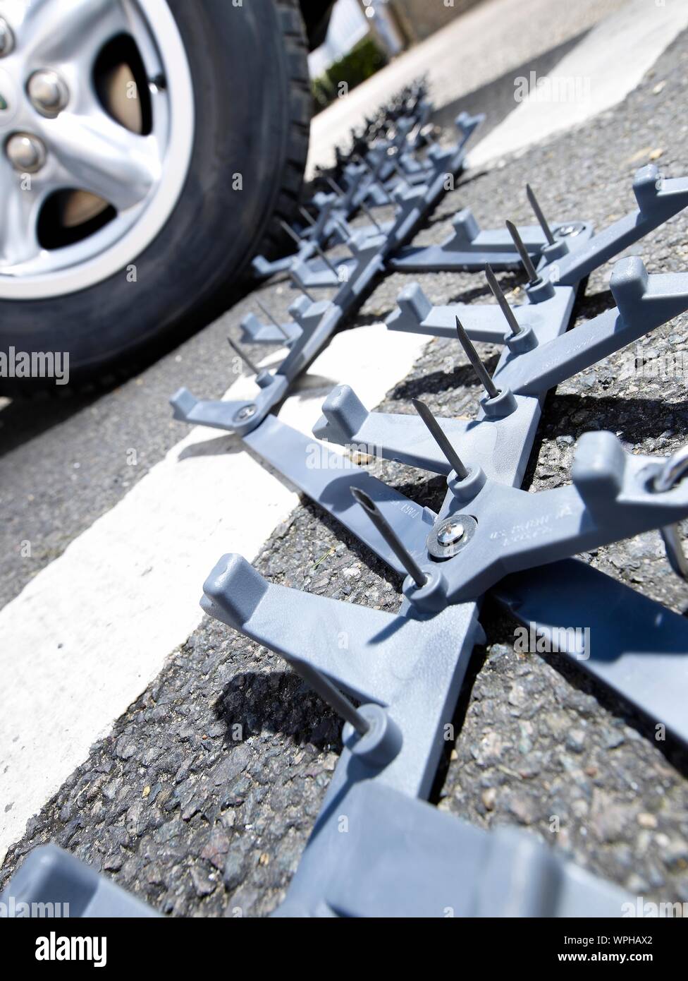 Police stinger Stock Photo