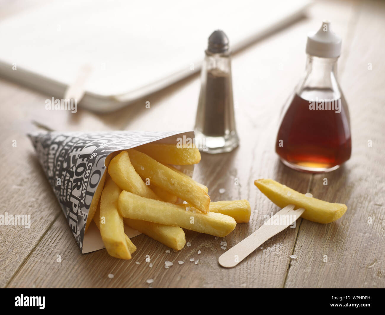 chip shop chips Stock Photo