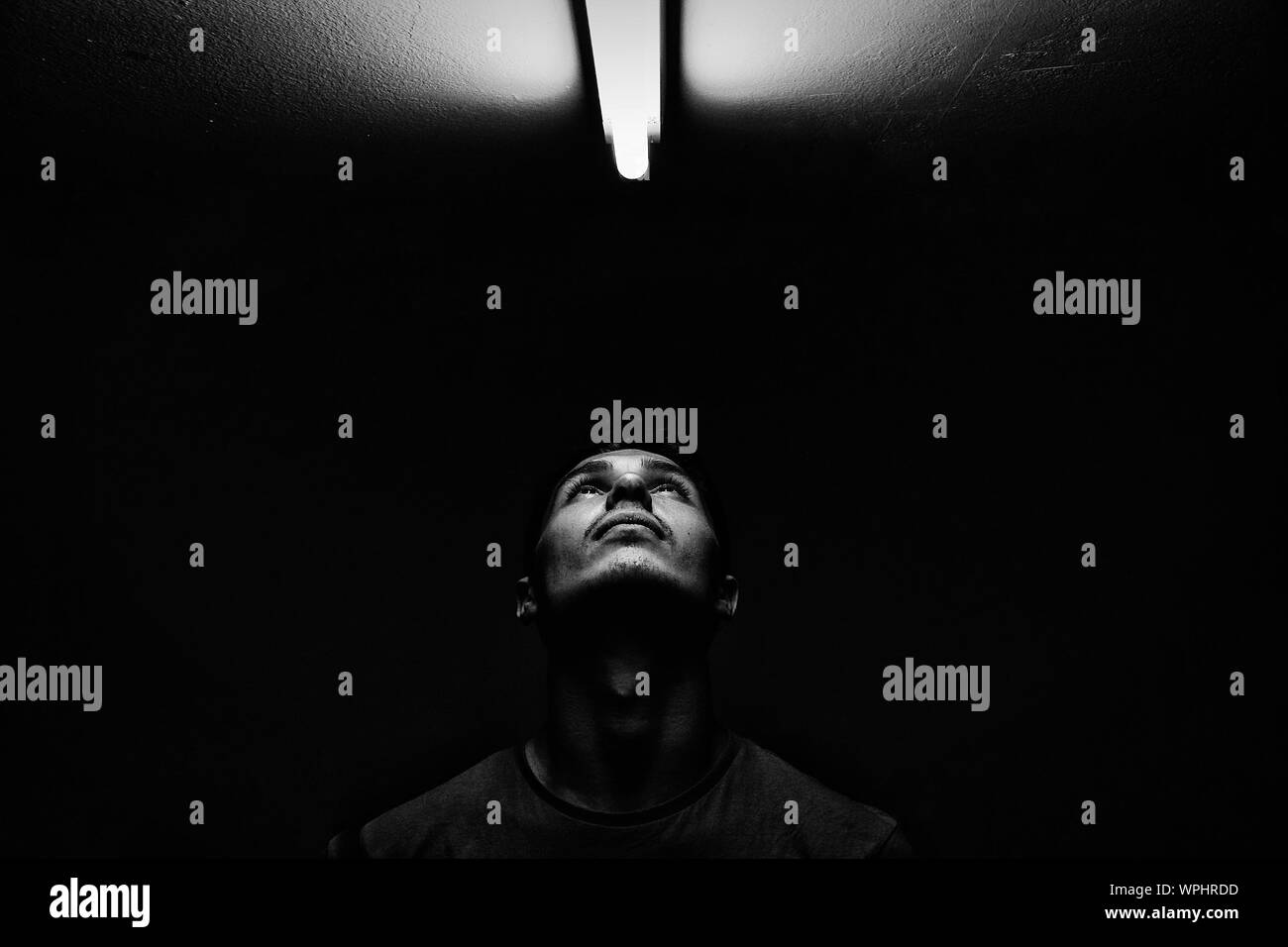 Fluorescent light face hires stock photography and images Alamy