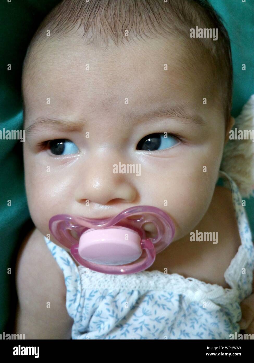 pacifier in mouth