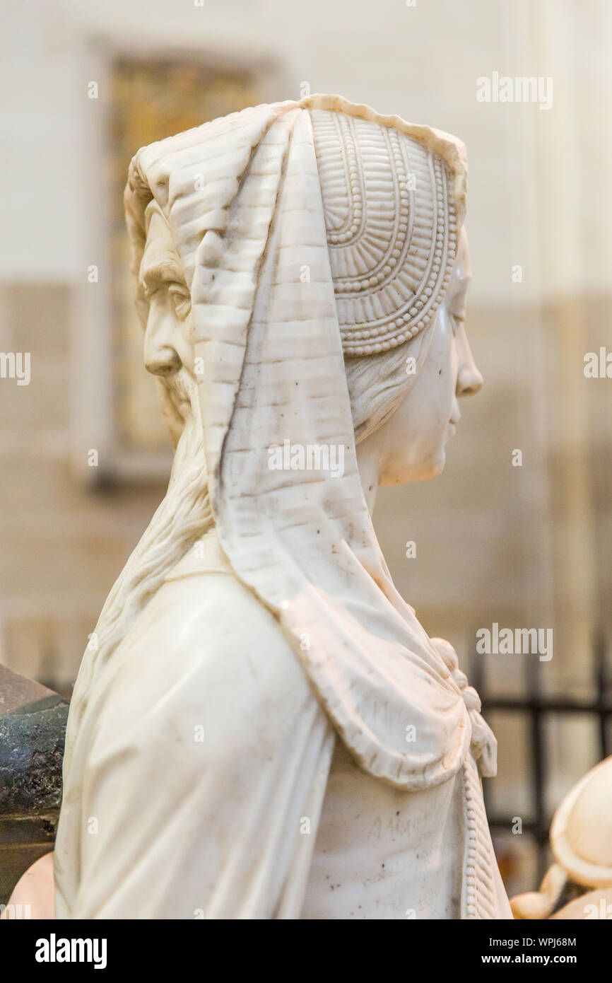 François II Tomb Two Faced Statue Representing Prudence Virtue in Nantes Cathedral SaintPierre
