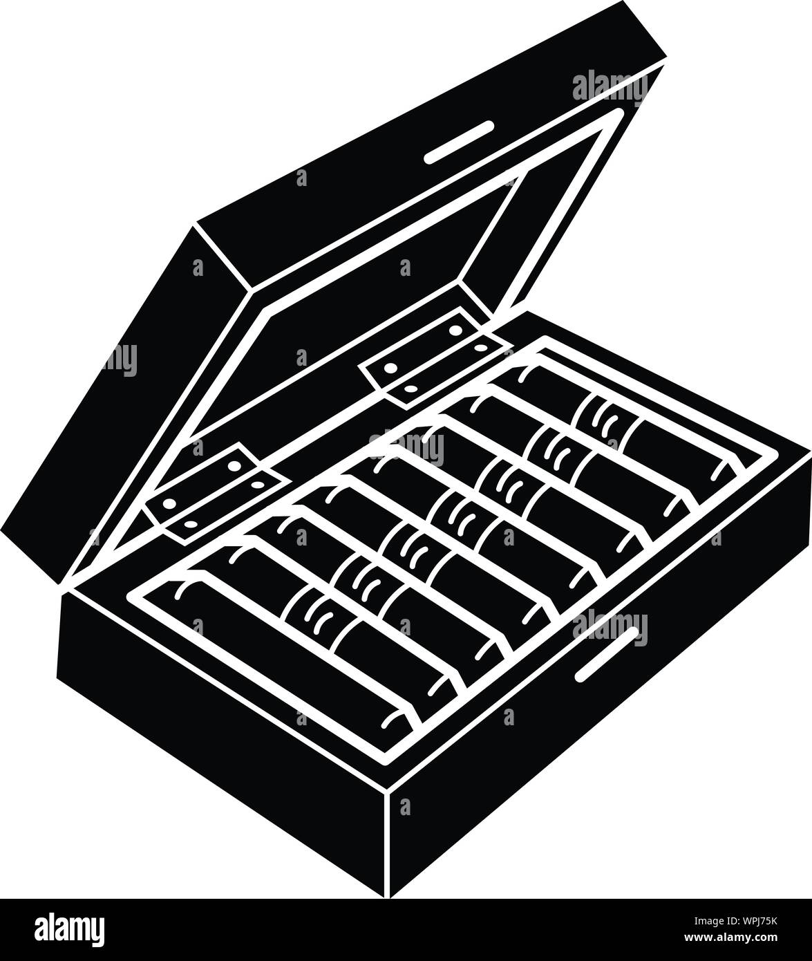Cigar box icon. Simple illustration of cigar box vector icon for web ...