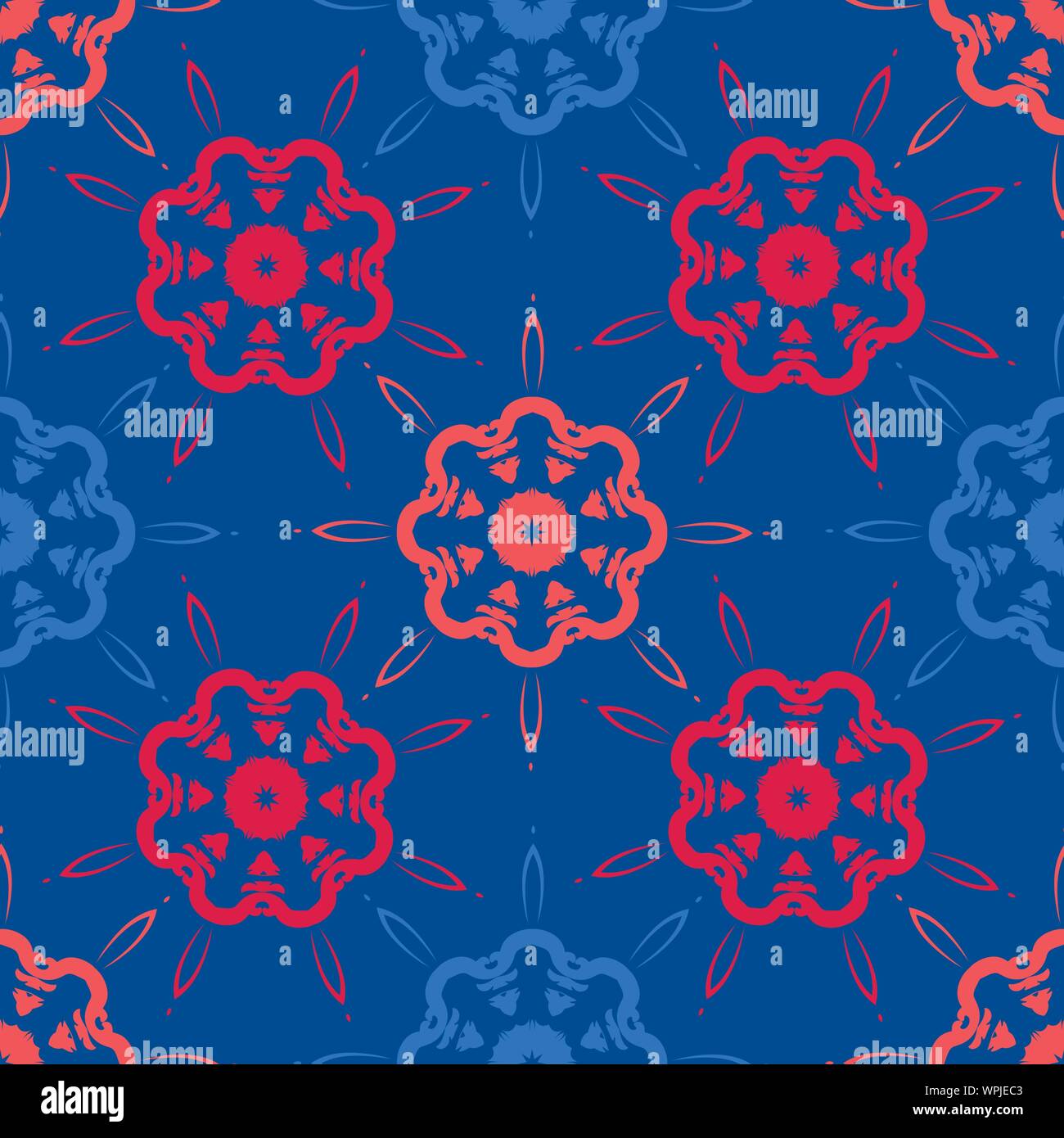 Geometric Shapes In Vector Seamless Pattern Stock Vector