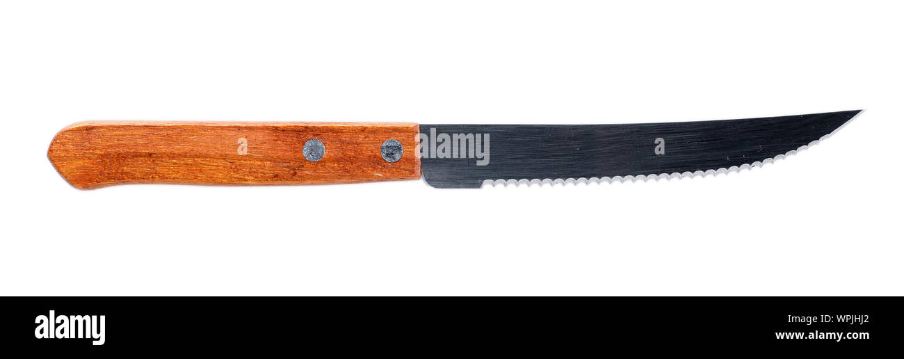 Steak knives isolated on white background Stock Photo Alamy