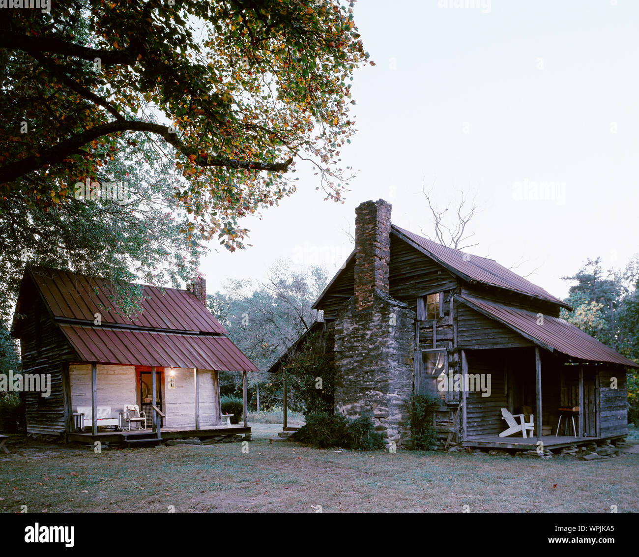 Log Cabins In Wentworth North Carolina Stock Photo 272088269 Alamy