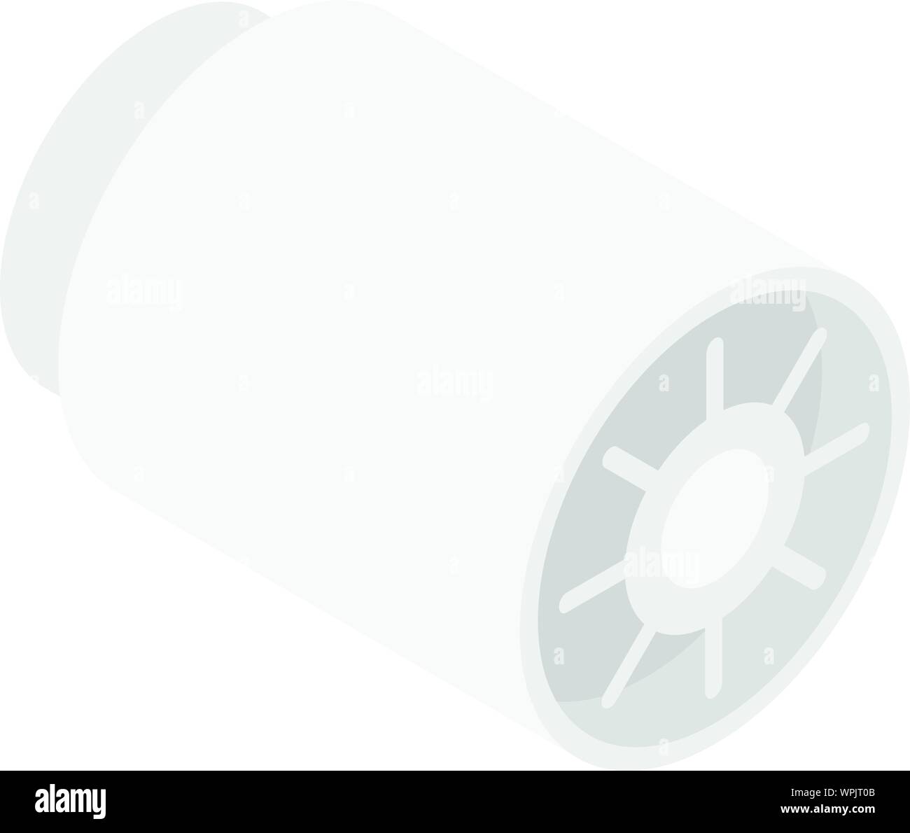 Ventilator tube icon, isometric style Stock Vector