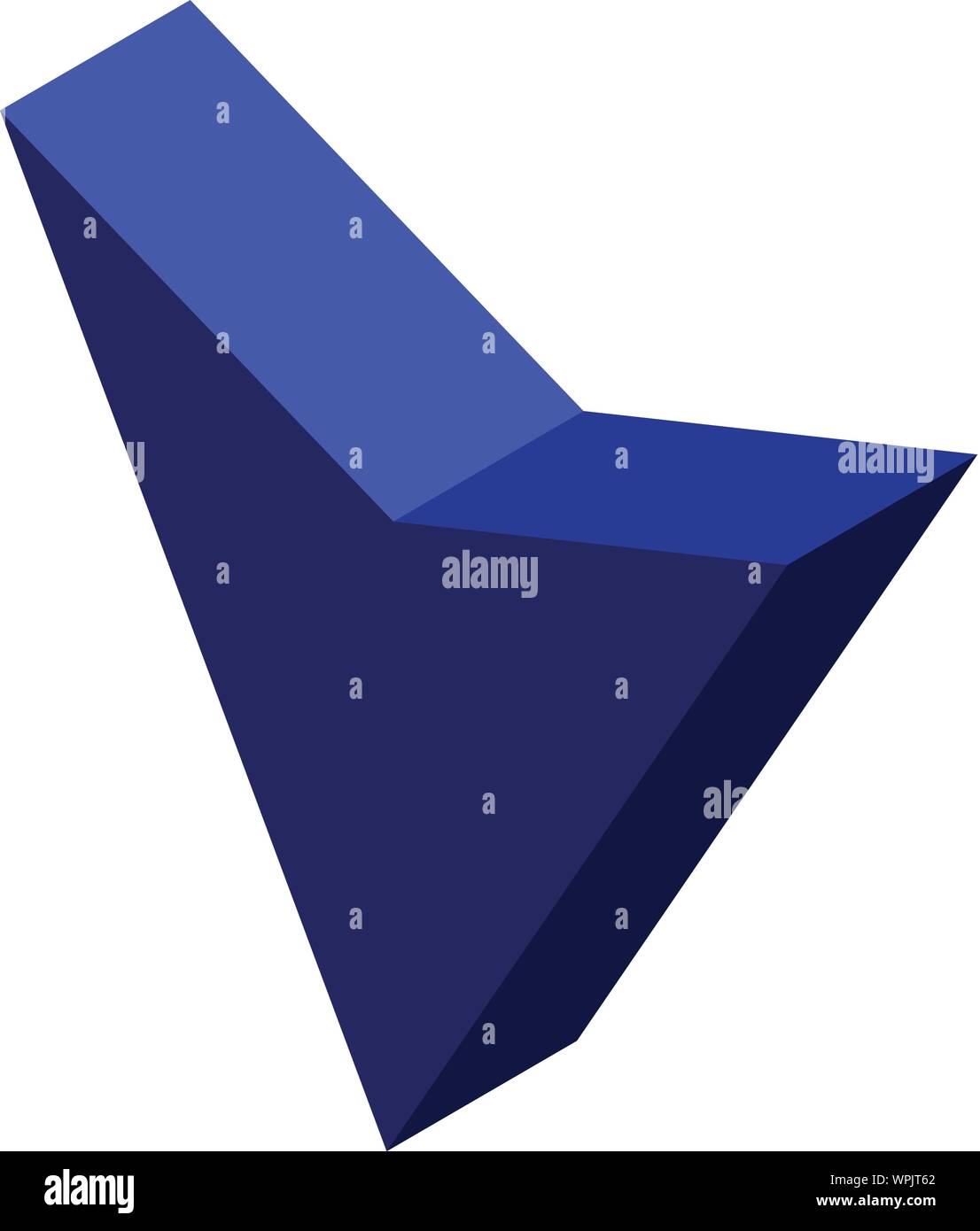 Blue cursor arrow icon, isometric style Stock Vector Image & Art - Alamy