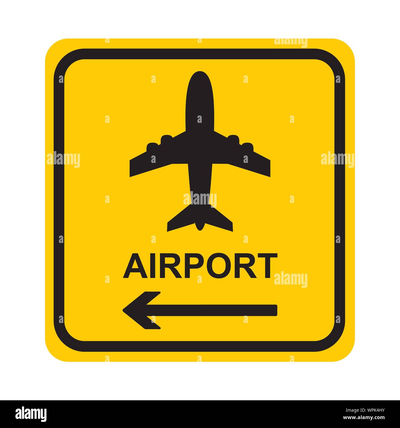 airport sign Stock Vector