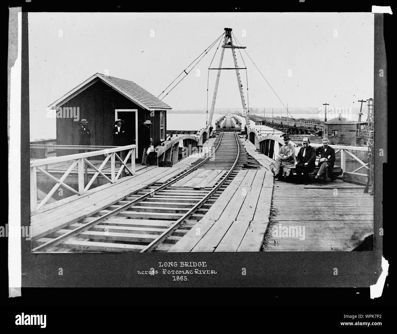 Long Bridge across Potomac River, 1865 Stock Photo Alamy