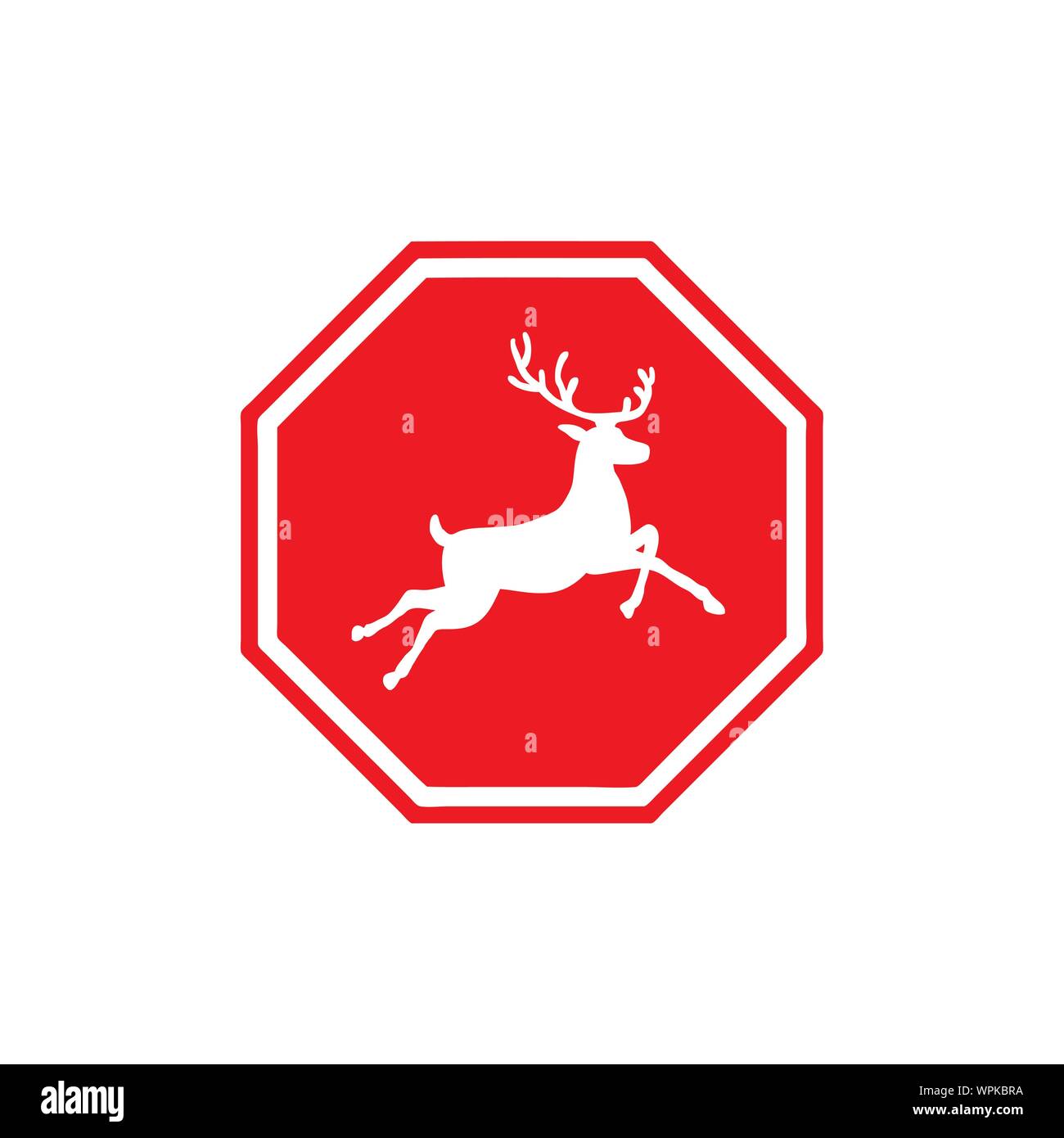 Beware of the Deer Stock Vector