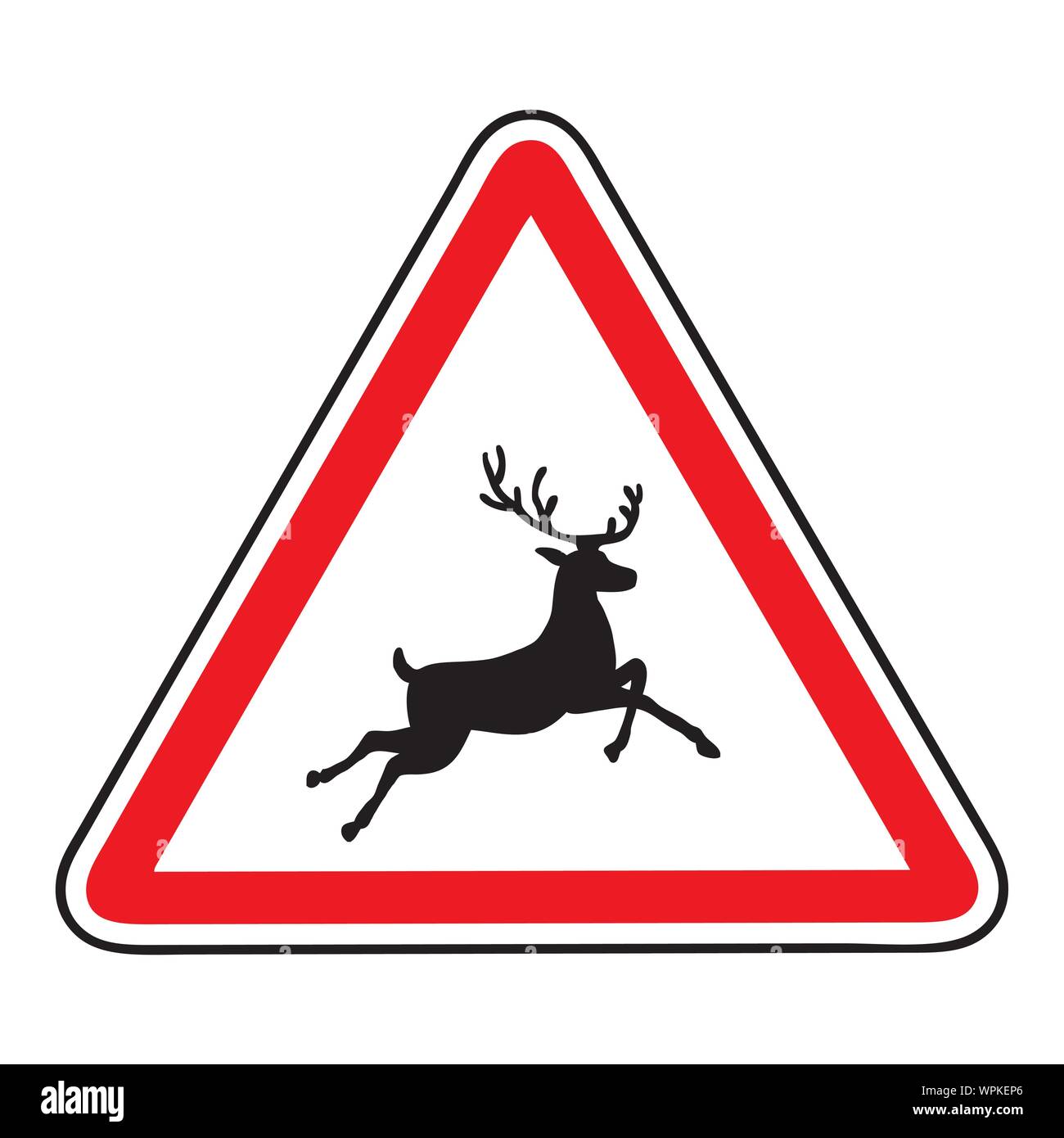 Beware of the Deer Stock Vector
