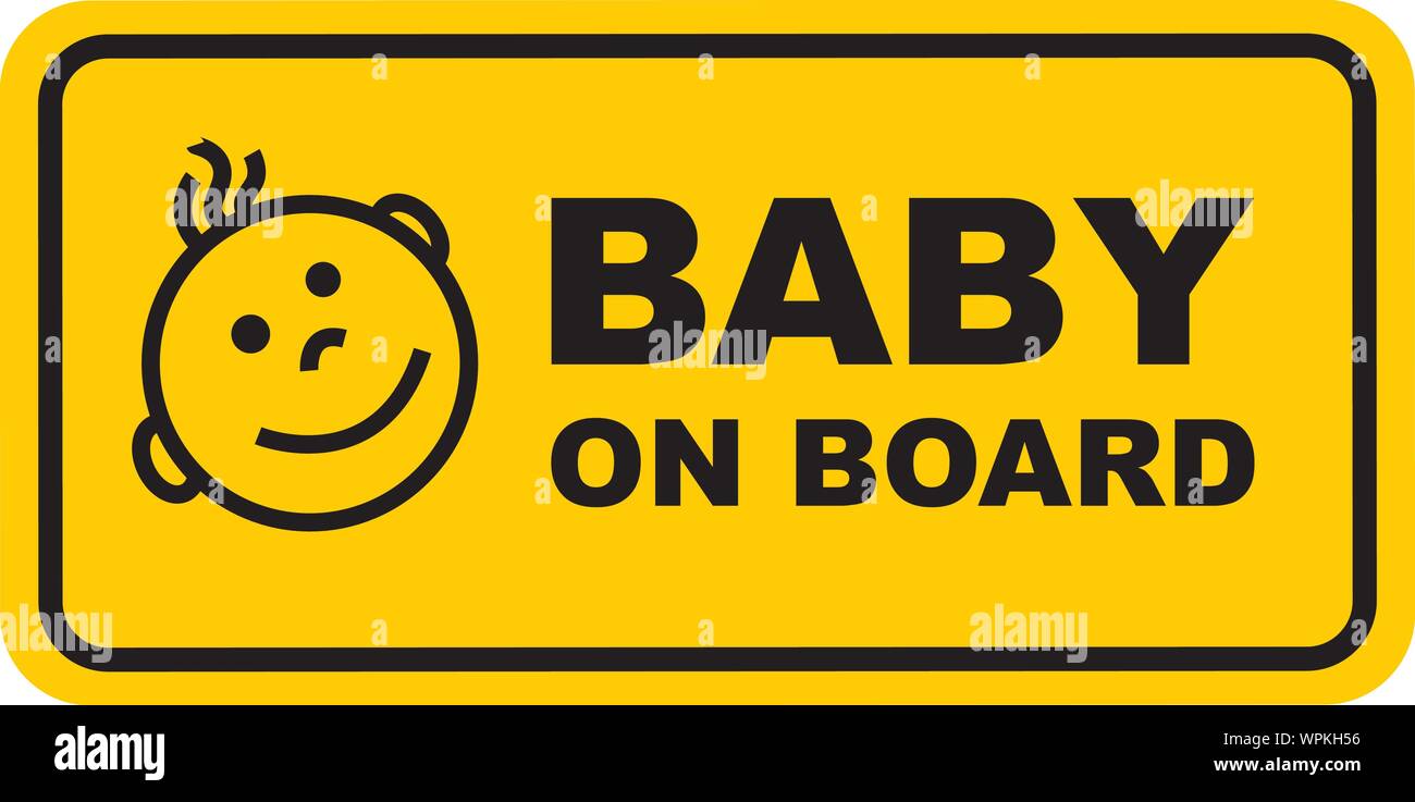 baby on board Stock Vector Image &amp; Art - Alamy