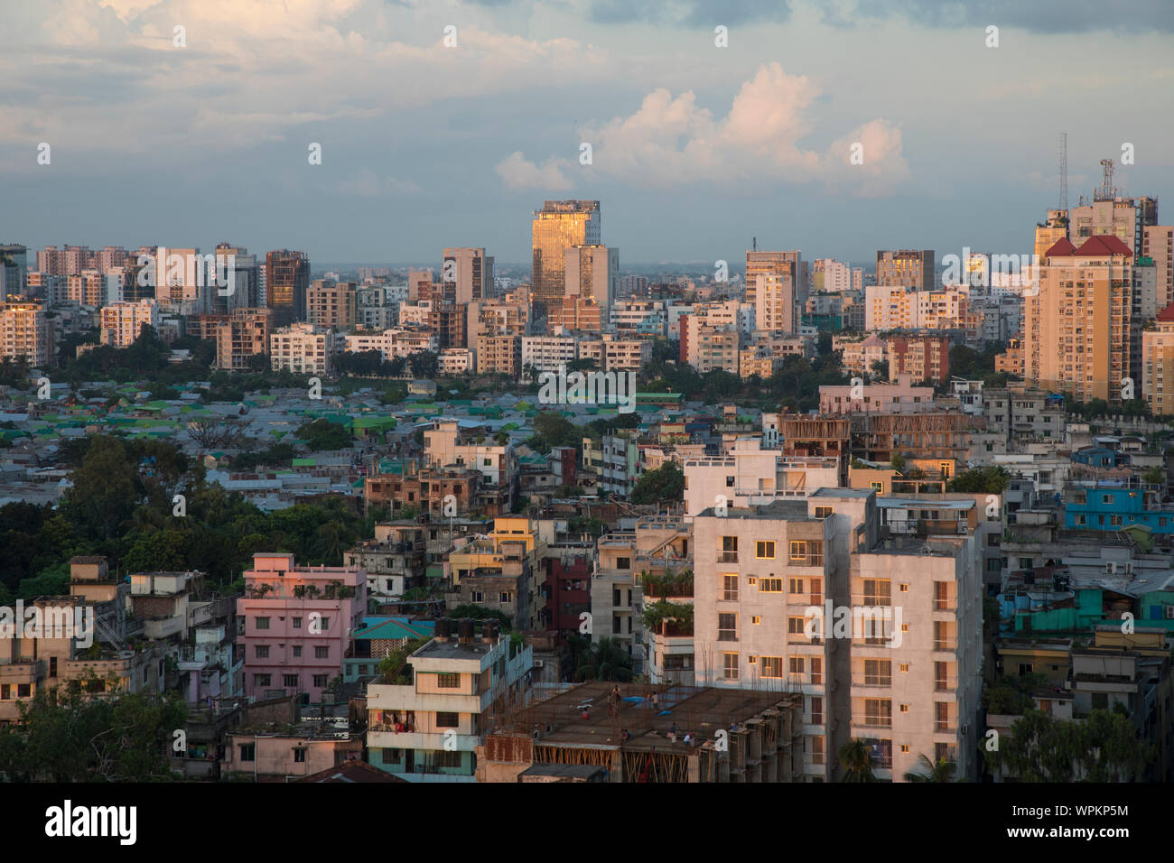 Aerial view of Dhaka, the Capital city of Bangladesh. Stock Photo