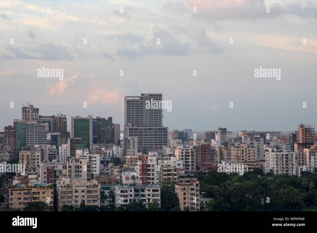 Aerial view of Dhaka, the Capital city of Bangladesh. Stock Photo