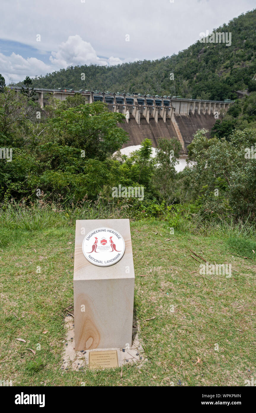 The Somerset dam across the Stanley River on Lake Somerset in