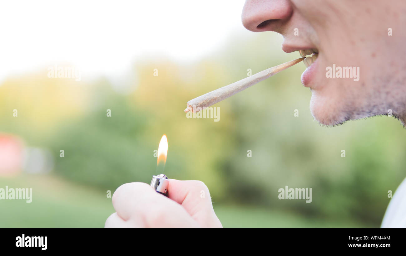 Guy Smoking Weed High Resolution Stock Photography and Images - Alamy