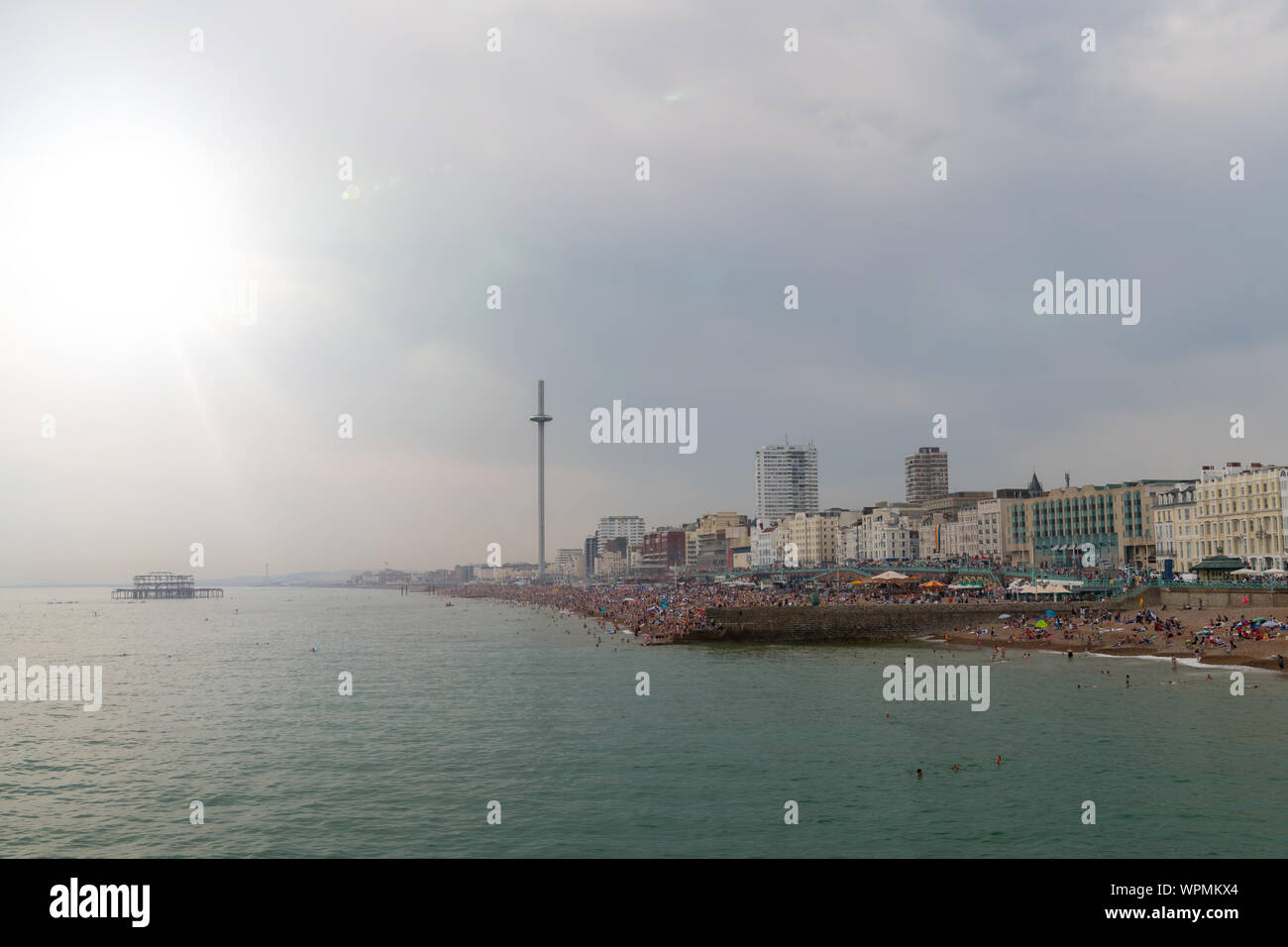 The Brighton beach in summer time Stock Photo - Alamy
