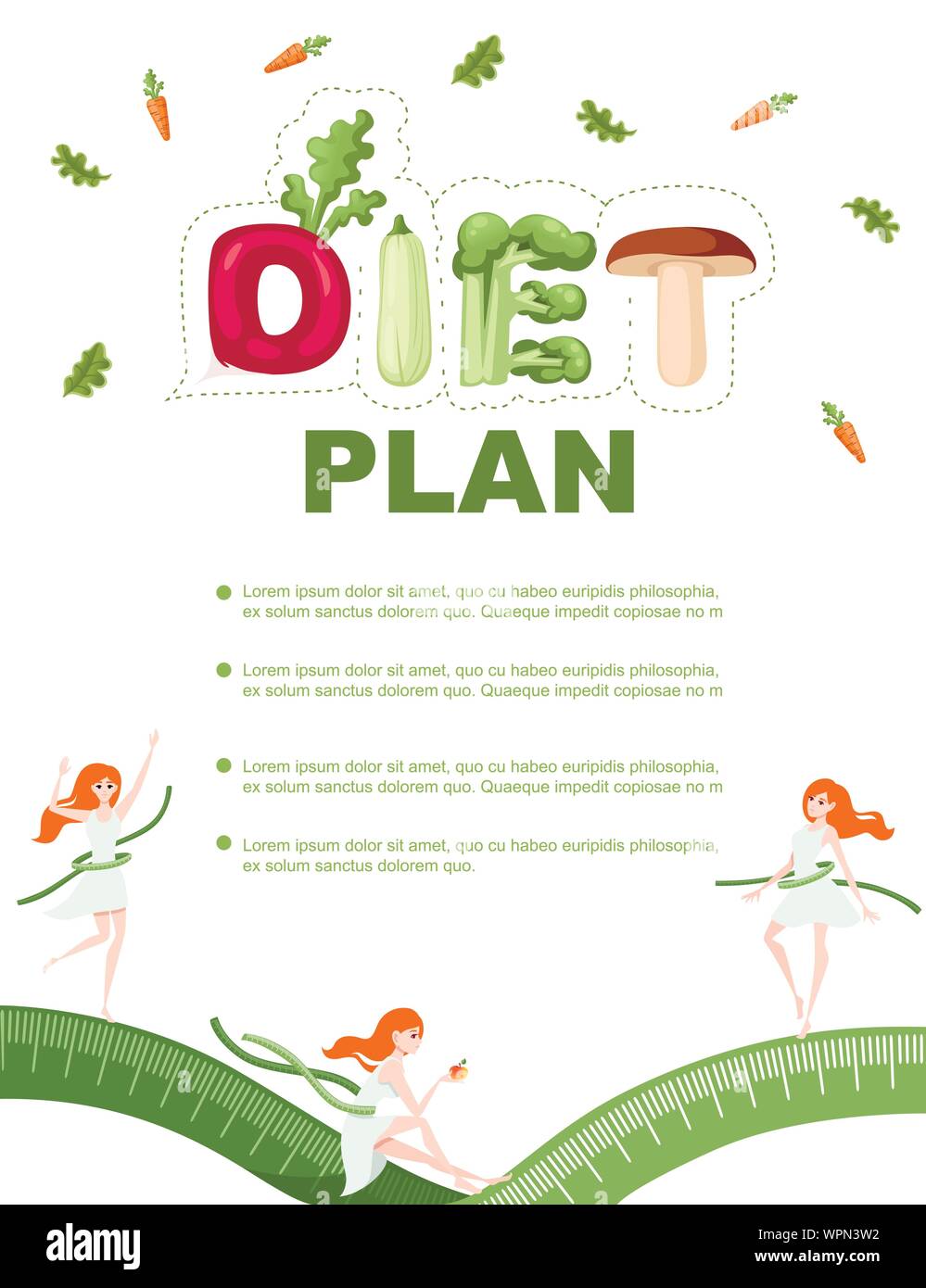 Woman vegan character hi res stock photography and images Alamy