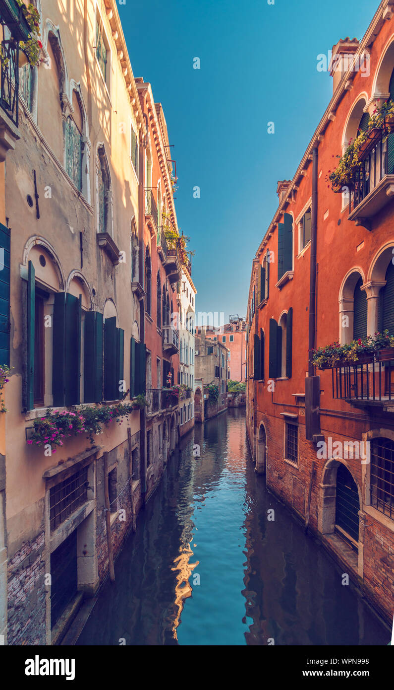 Venice water street hi-res stock photography and images - Alamy