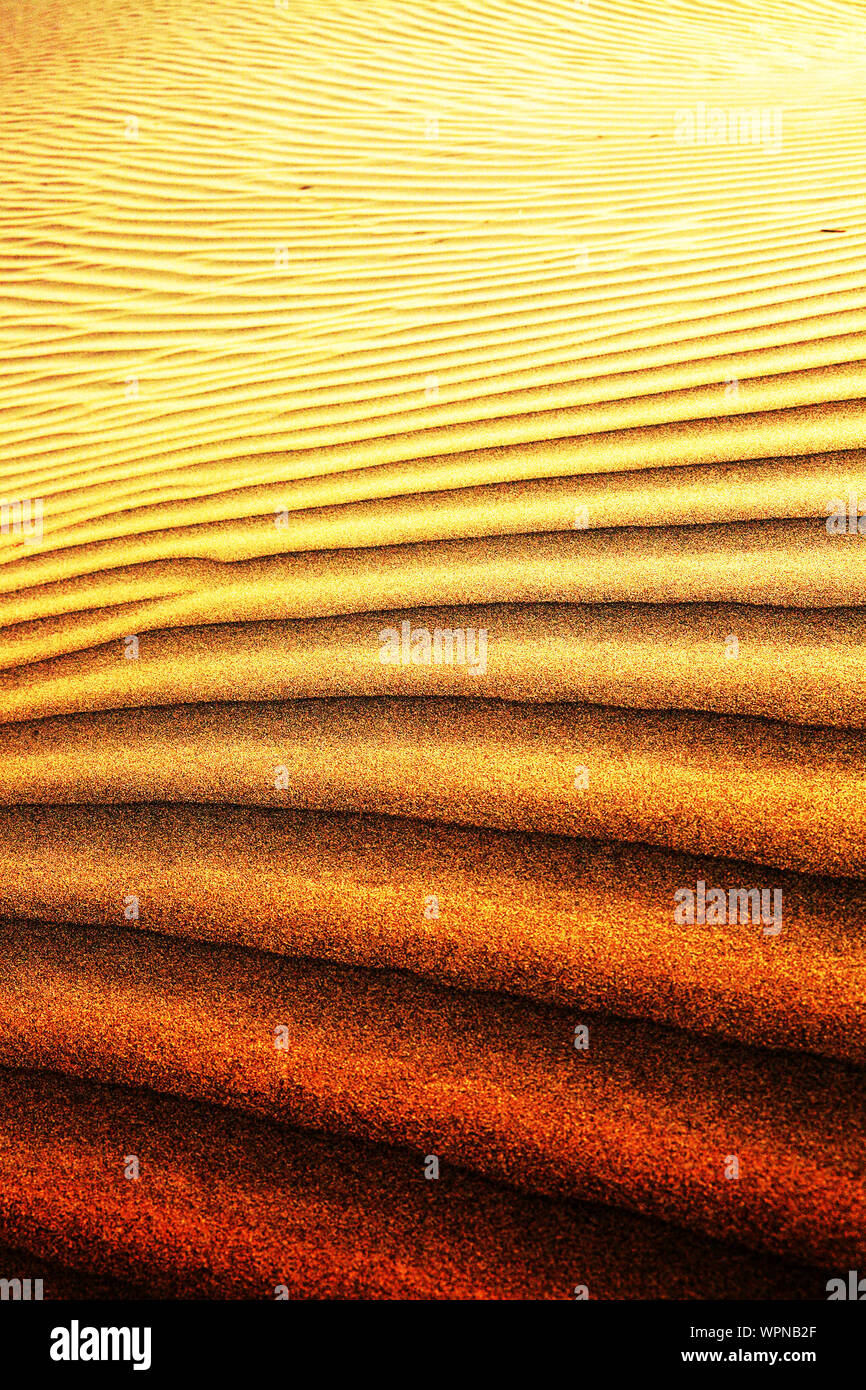 Full Frame Shot Of Sand At Thar Desert Stock Photo