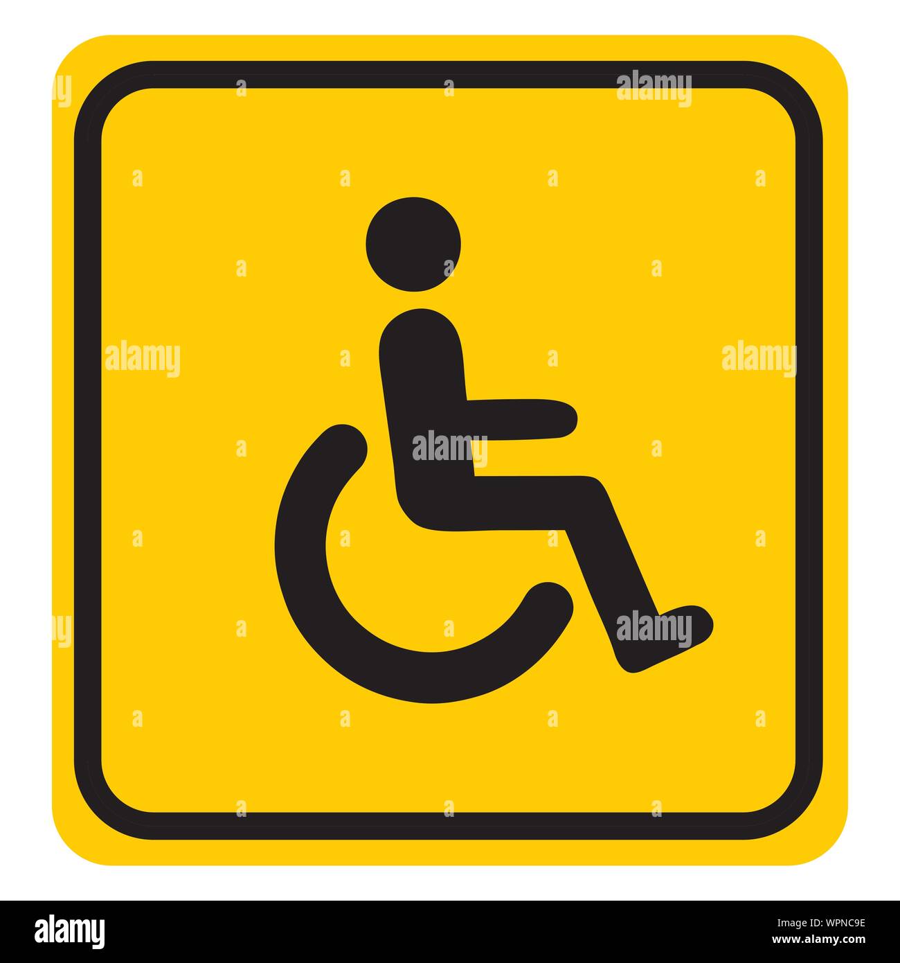 Wheelchair accessible sign Stock Vector Images - Alamy