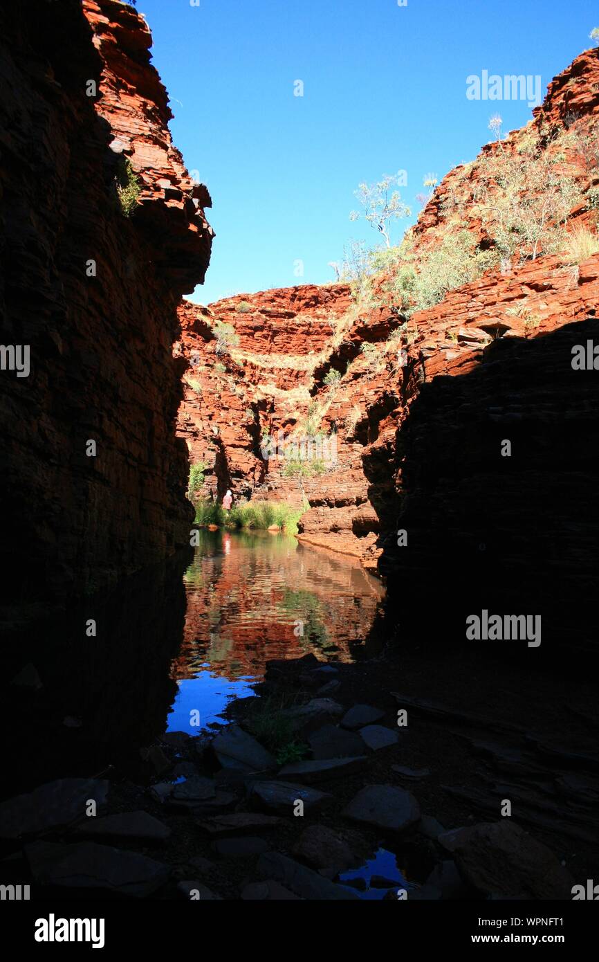 Hiking and swimming in Karijini National-Park, Western Australia with ...