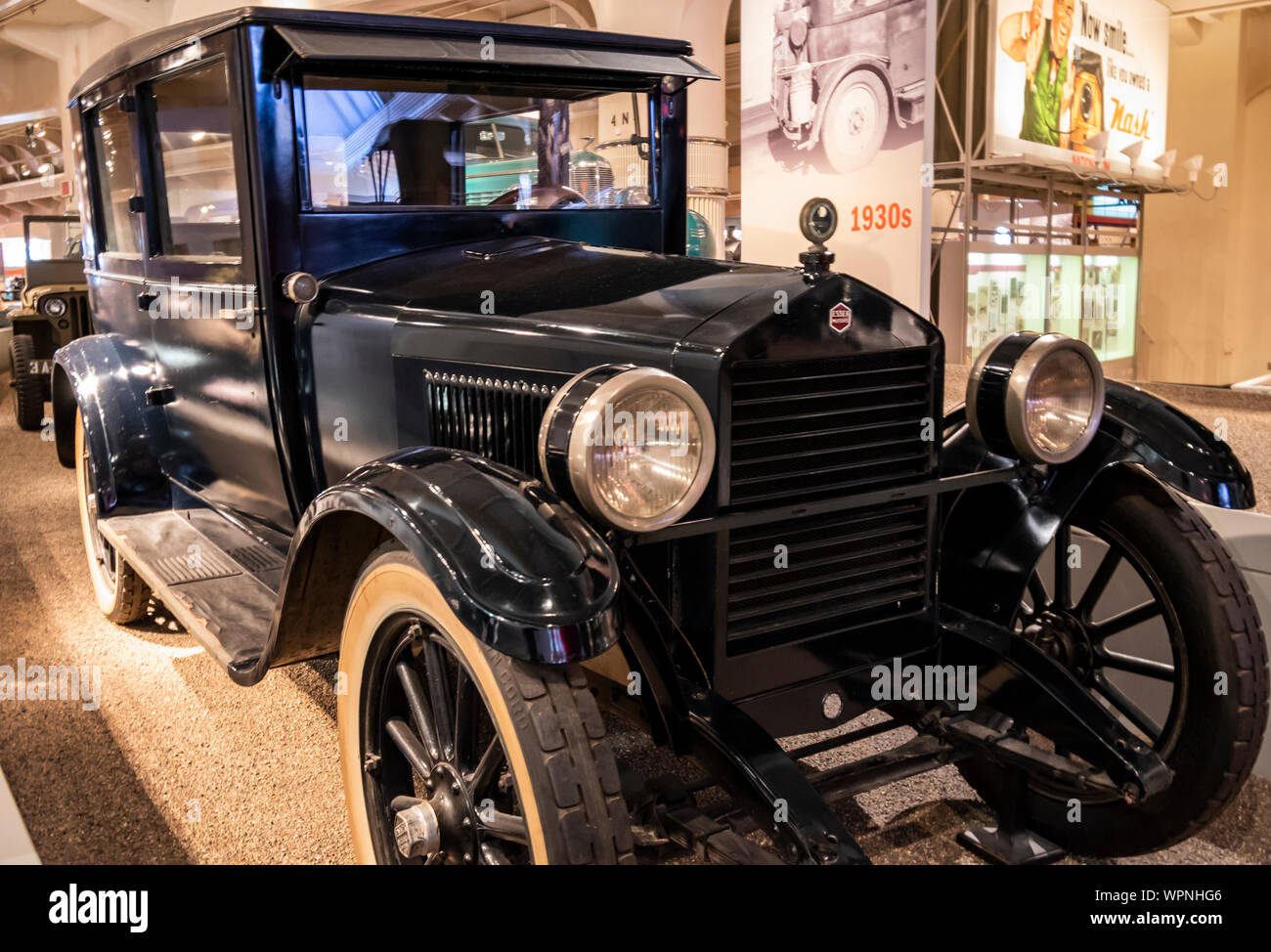 Dearborn, Mi, Usa - March 2019: The 1924 Essex Coach sedan presented in the Henry Ford Museum of American Innovation. Stock Photo