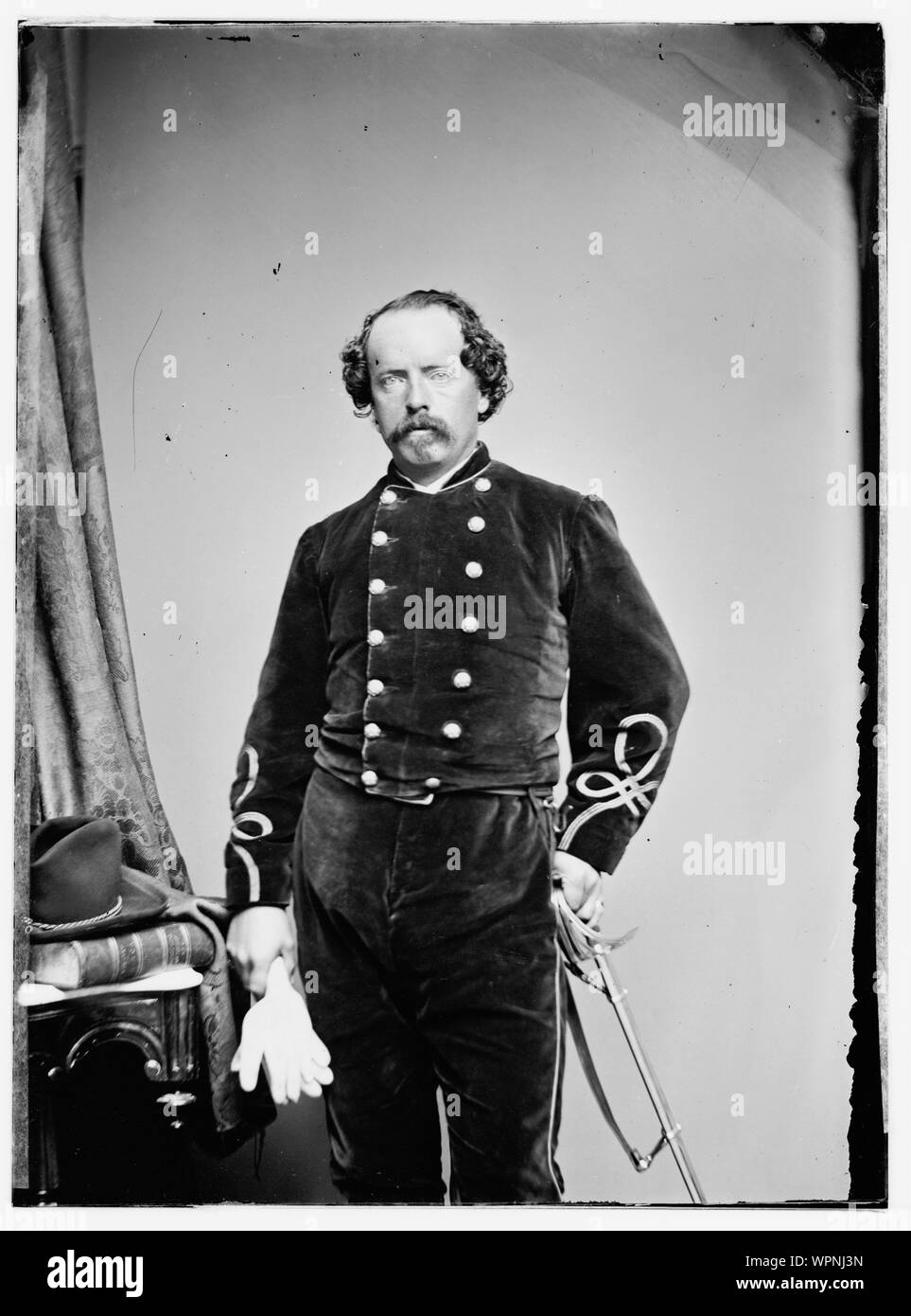 Lt. Col. C.E. Capehart, 1st W.Va Cav Stock Photo