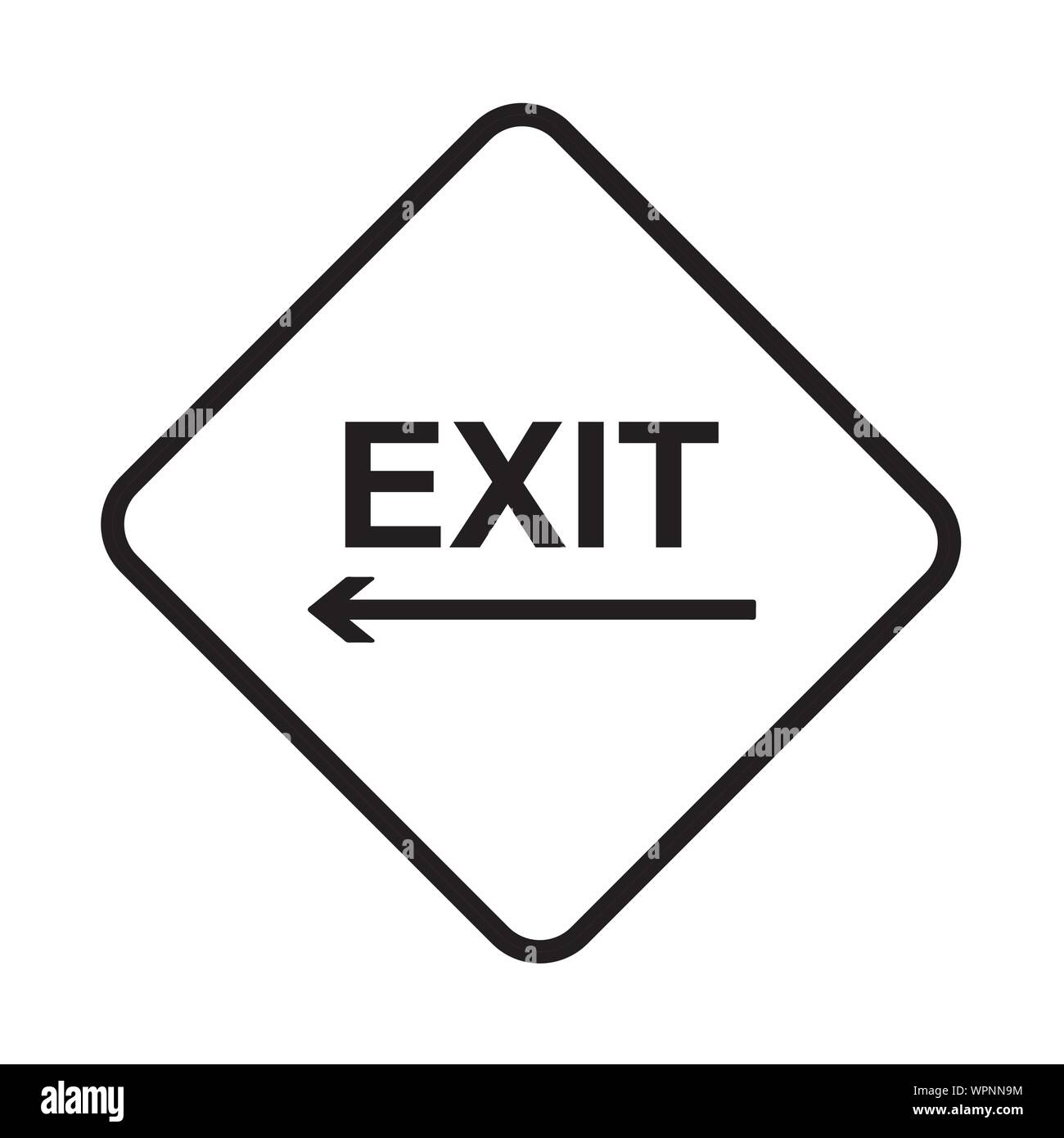 Exit only sign Black and White Stock Photos & Images Alamy