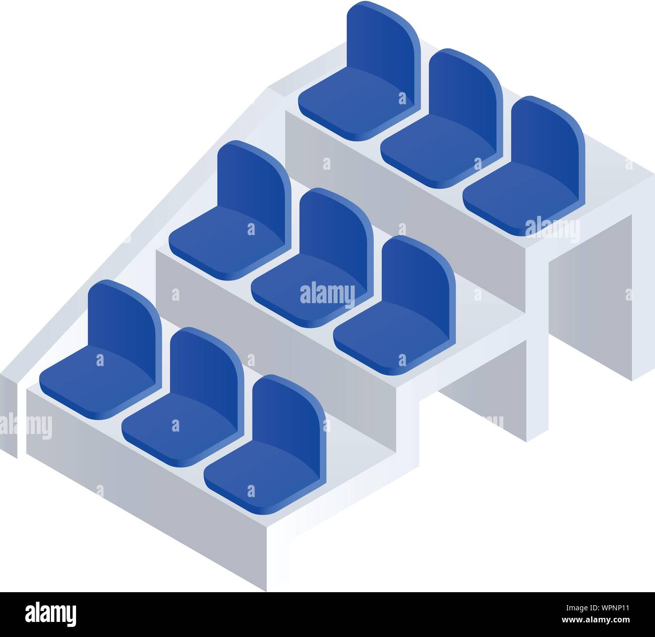 Pool bench icon. Isometric of pool bench vector icon for web design ...
