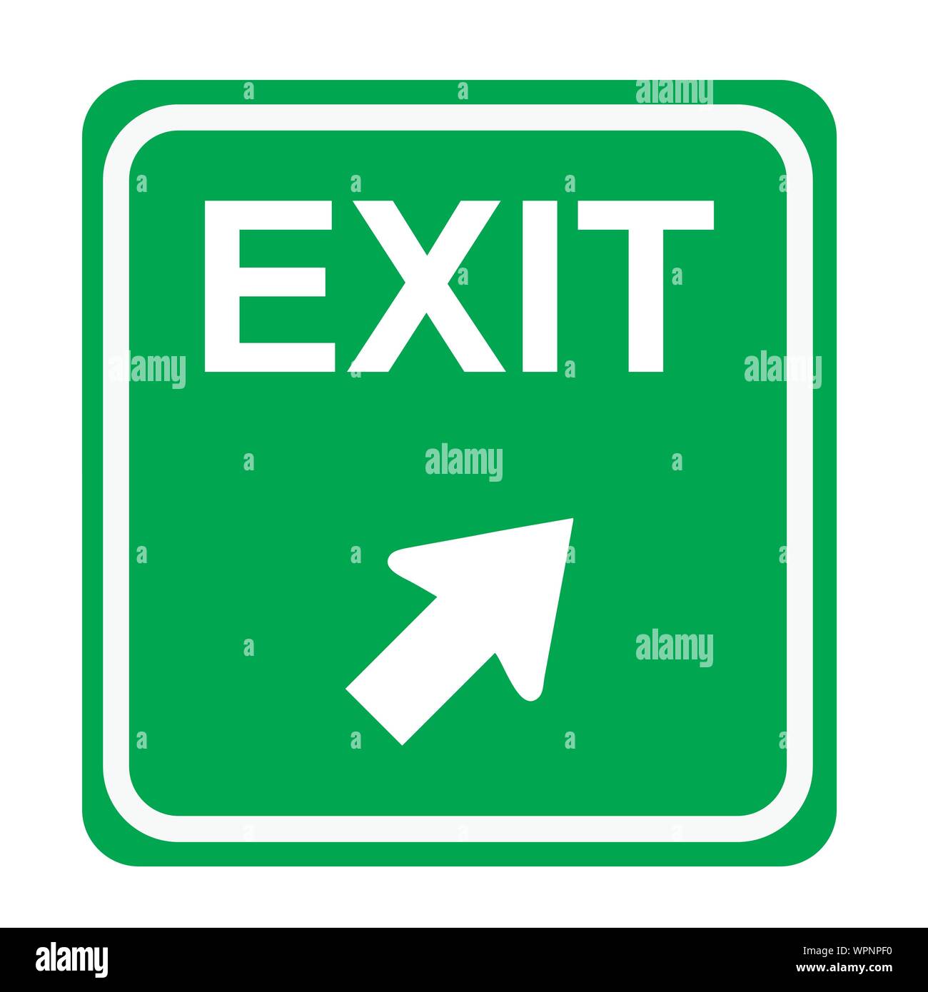 Exit only sign Stock Vector Images Alamy