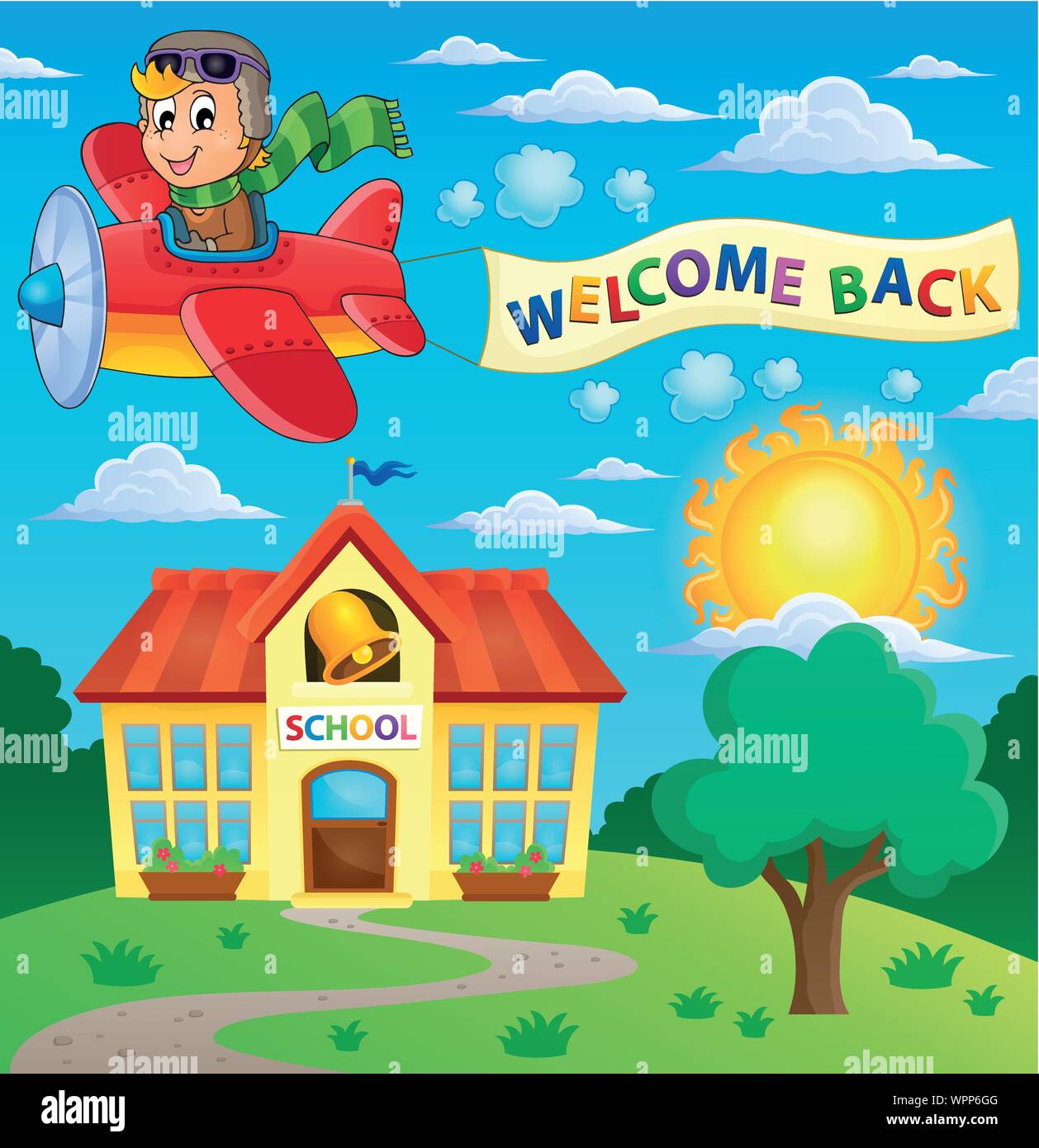 School thematic image 7 Stock Vector Image & Art - Alamy