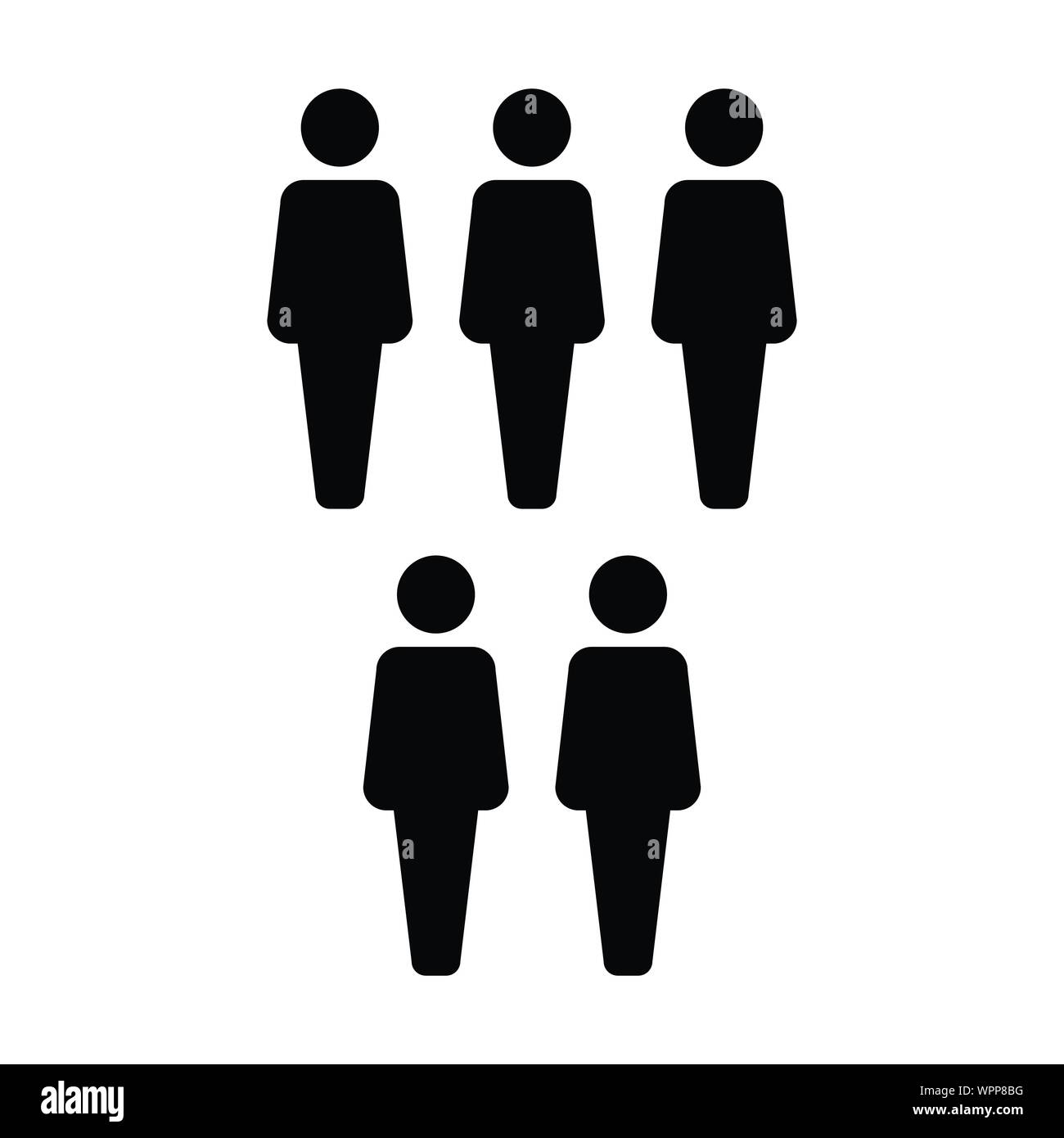 Business people icon vector male group of persons symbol avatar for ...