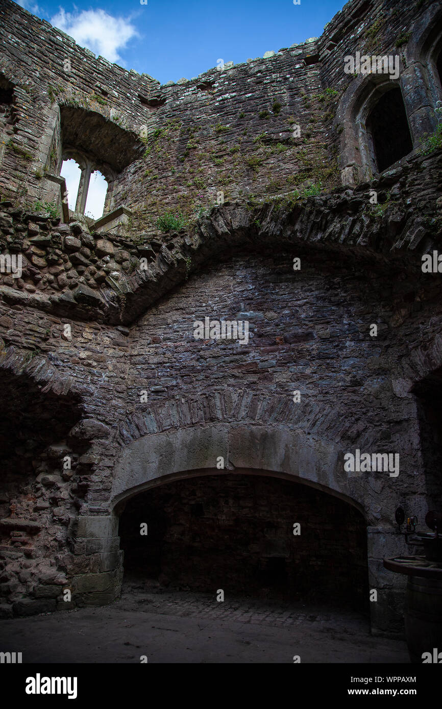 Raglan Castle, Monmouthshire, Wales, UK Stock Photo - Alamy