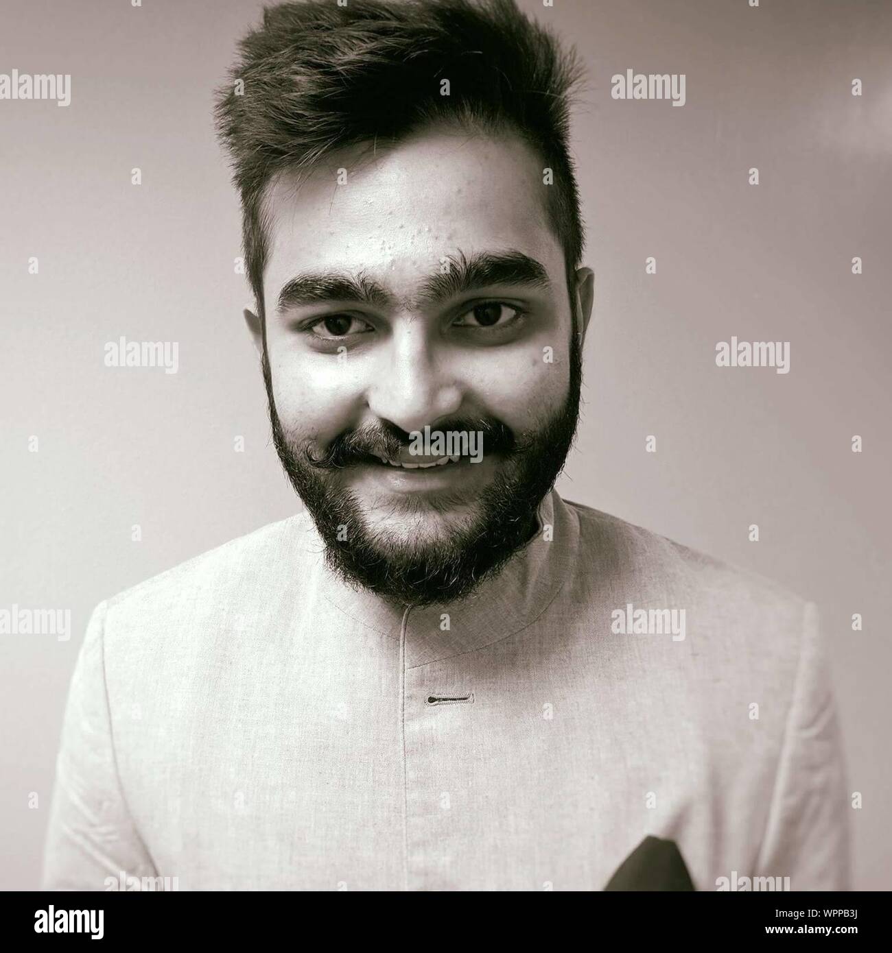 Young indian beard man hi-res stock photography and images - Alamy