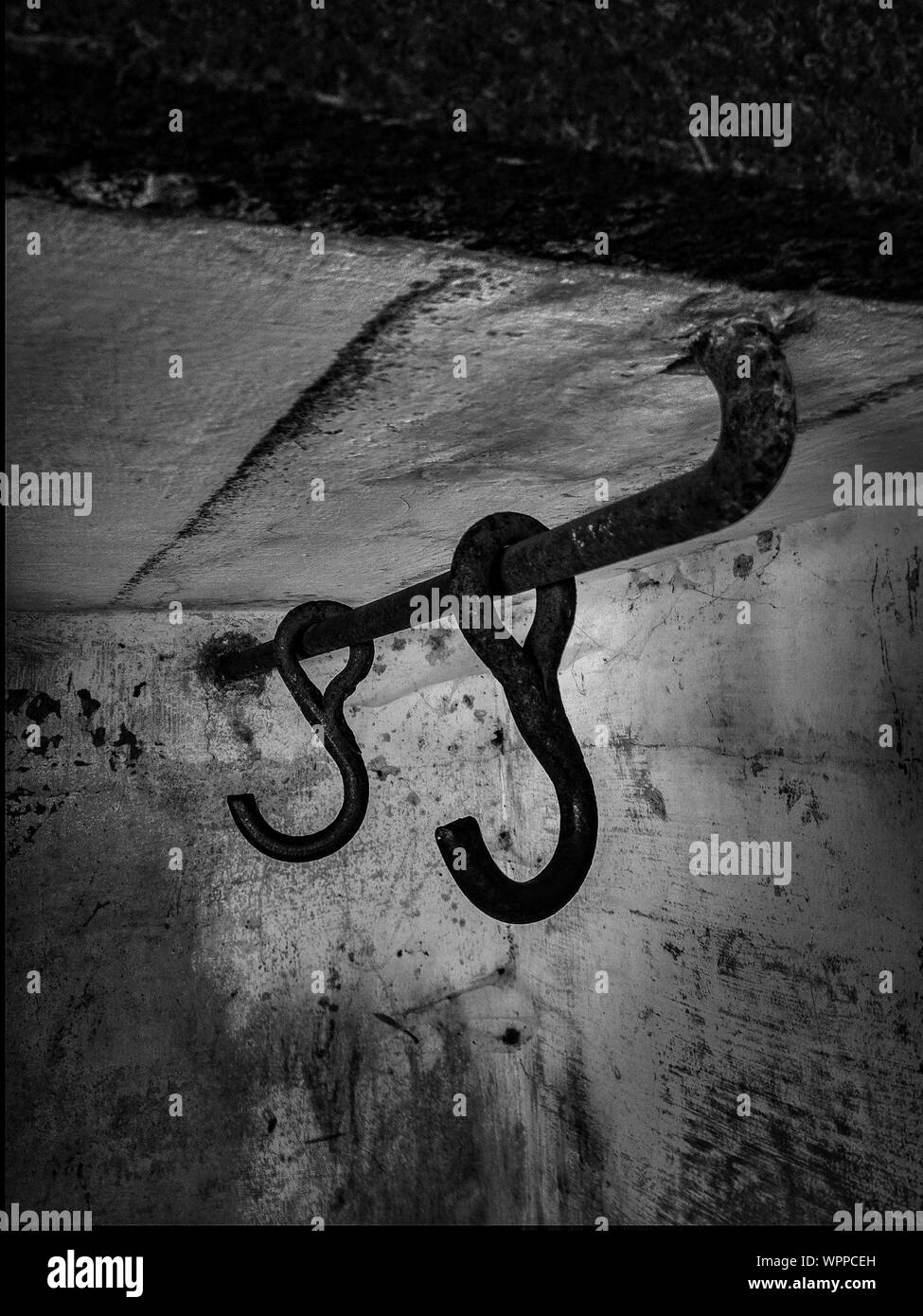 Hanging on metal hooks hires stock photography and images Alamy