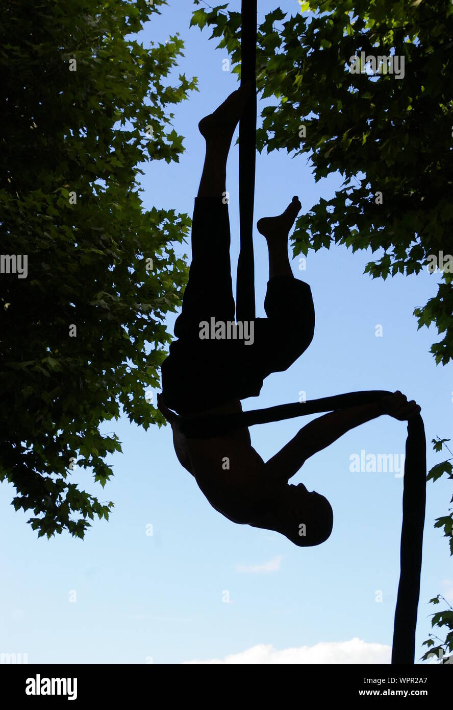 Man Hanging Upside Down High Resolution Stock Photography and Images ...