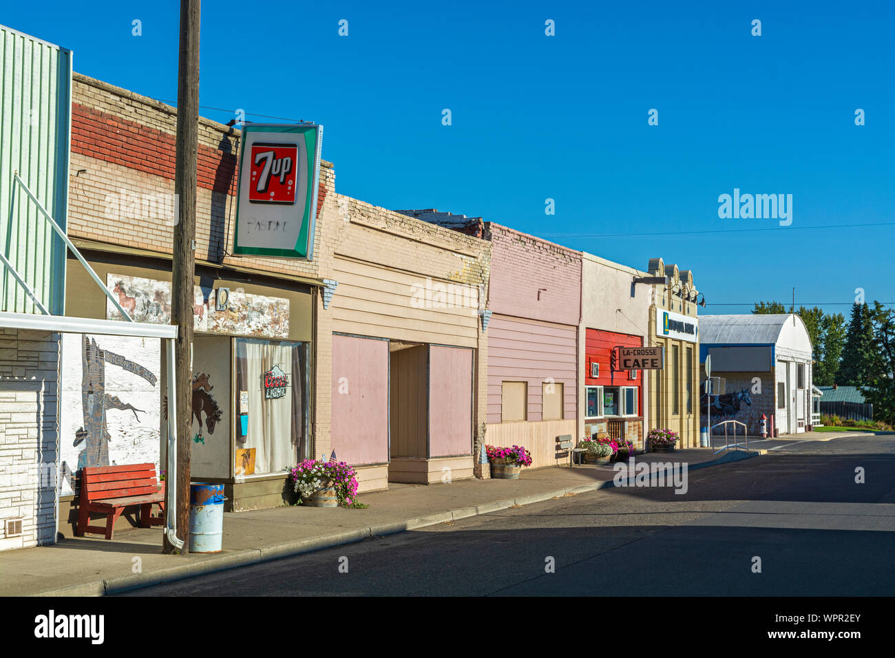 Washington, Palouse Region, La Crosse, downtown Stock Photo Alamy