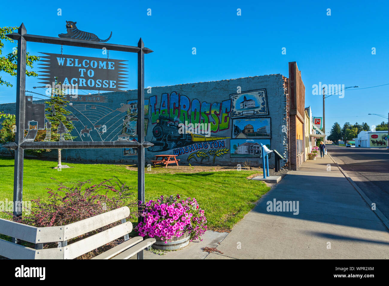 Washington, Palouse Region, La Crosse, downtown Stock Photo Alamy